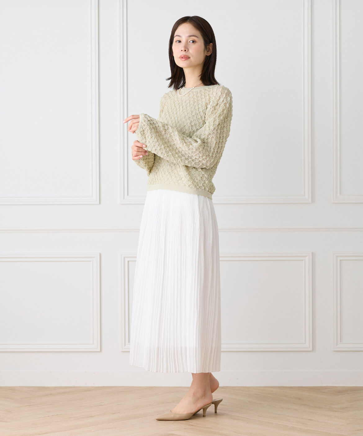 Le Souk「ジャカードニットプルオーバー」|ニット・セーター|