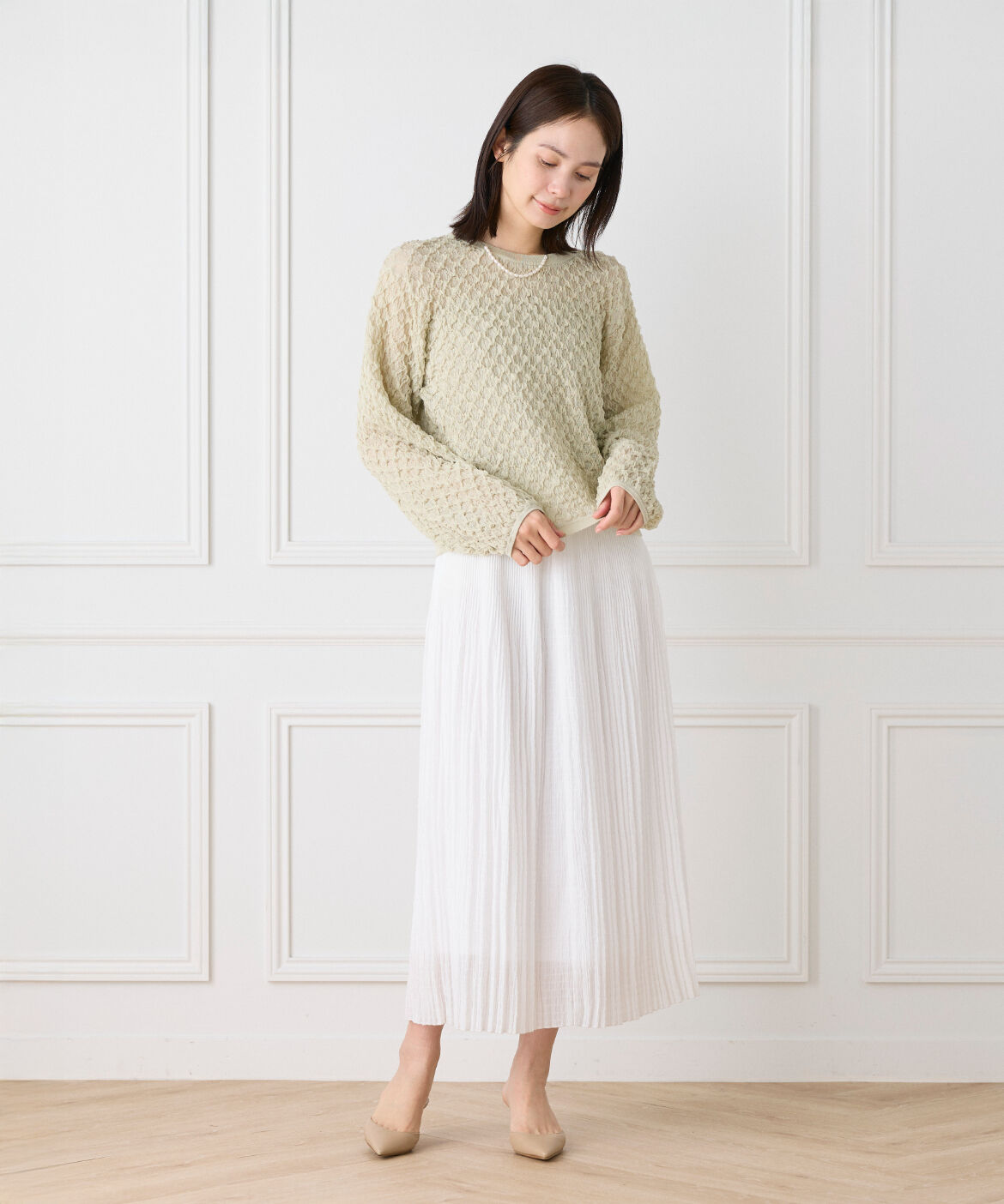 Le Souk「ジャカードニットプルオーバー」|ニット・セーター|