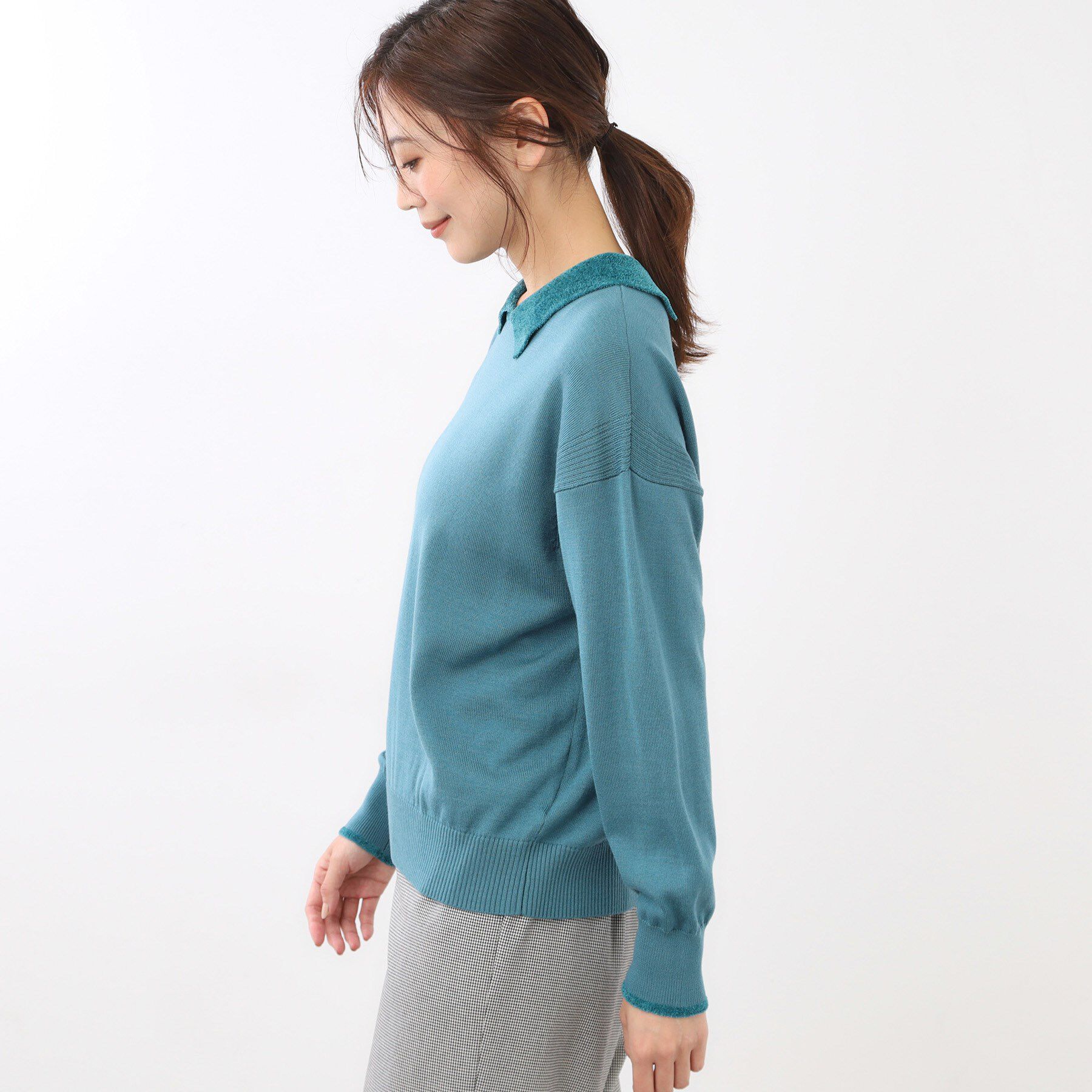 Reflect「【着映え◎】衿つきニットトップス」|ニット・セーター|