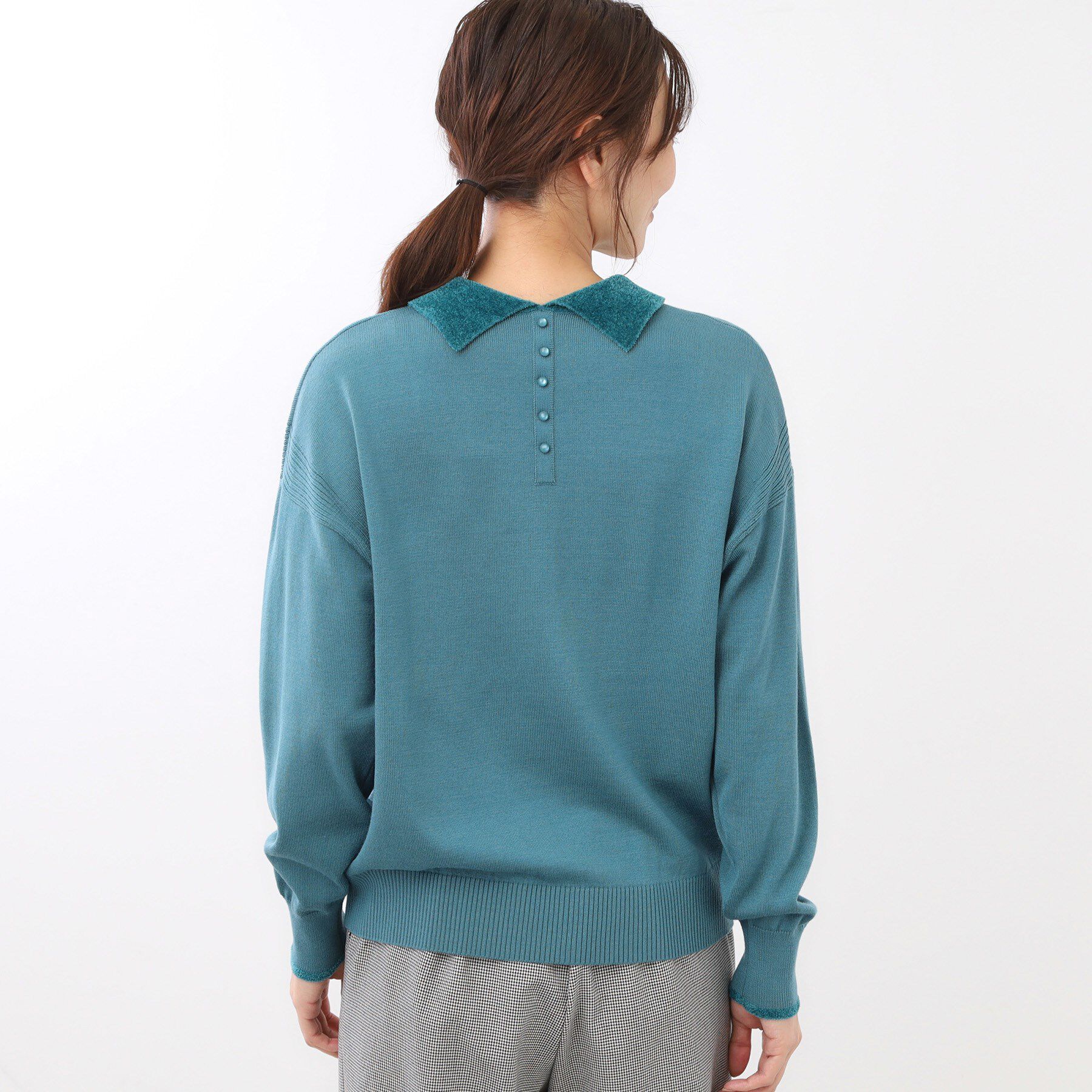 Reflect「【着映え◎】衿つきニットトップス」|ニット・セーター|