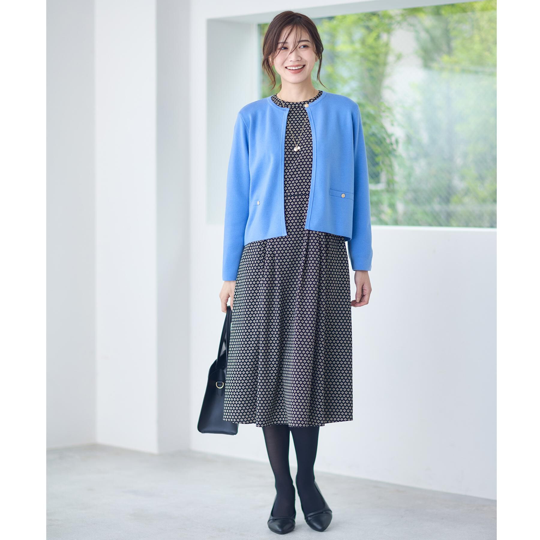 Reflect「【選べる5色／アンサンブル可】クルーネックカーディガン」|カーディガン|