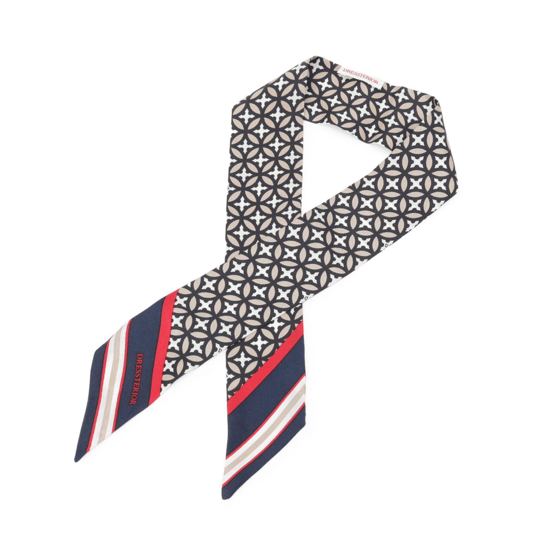 DRESSTERIOR「【大人MUSE5月号掲載】オーバーラップサークルツイリースカーフ」|バンダナ・スカーフ|