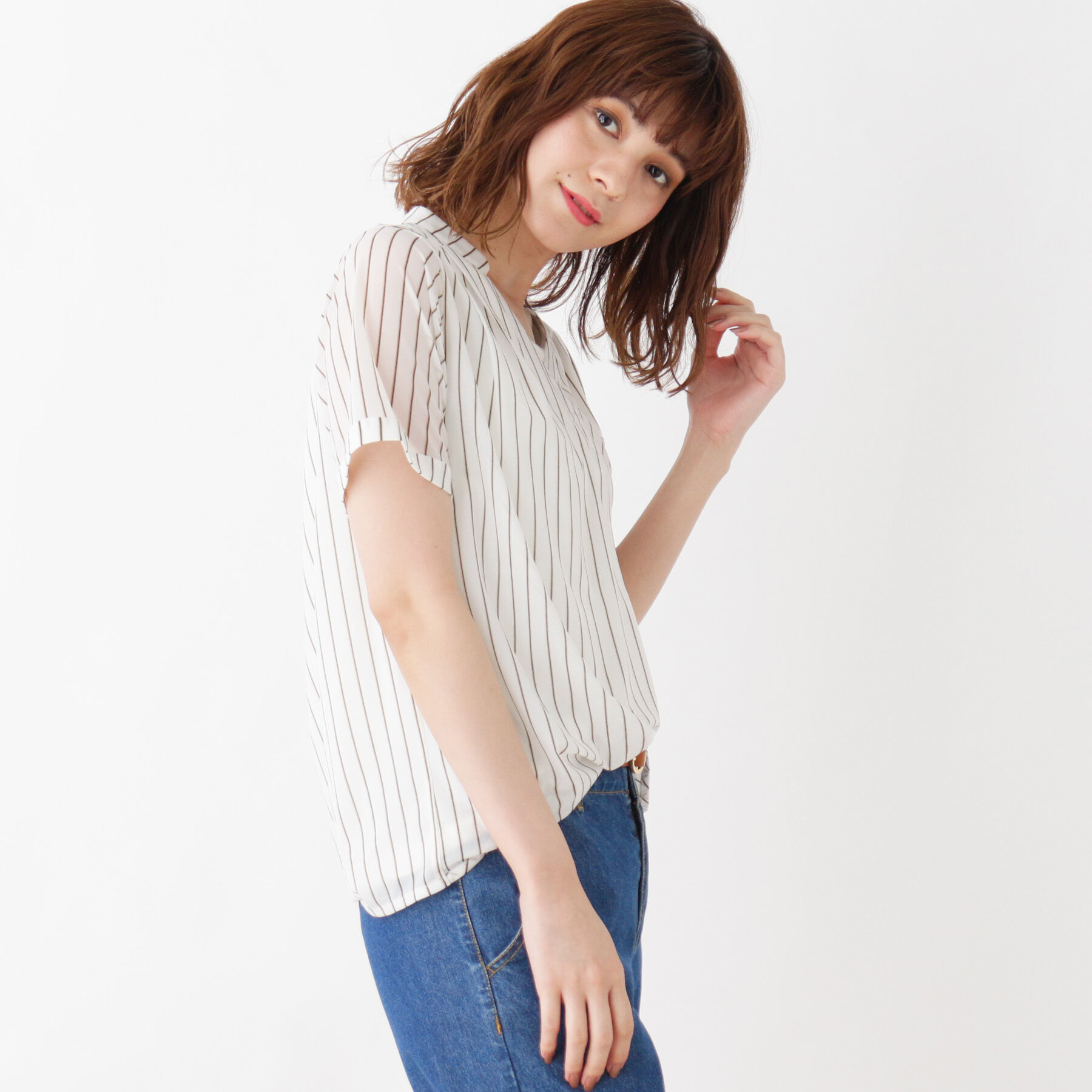 grove「タンクトップ付きブラウス」|シャツ・ブラウス|ｵﾌﾎﾜｲﾄ(303)