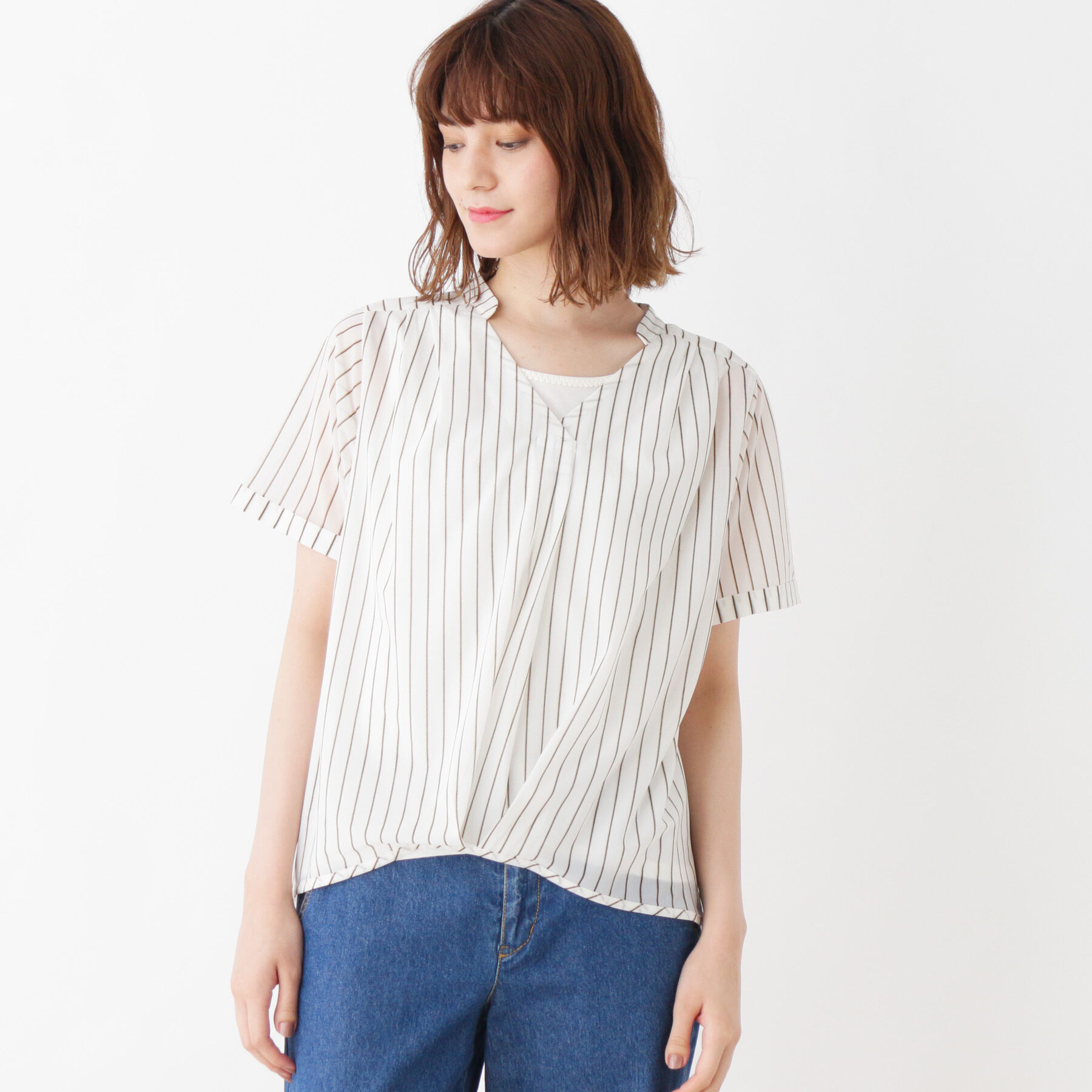 grove「タンクトップ付きブラウス」|シャツ・ブラウス|