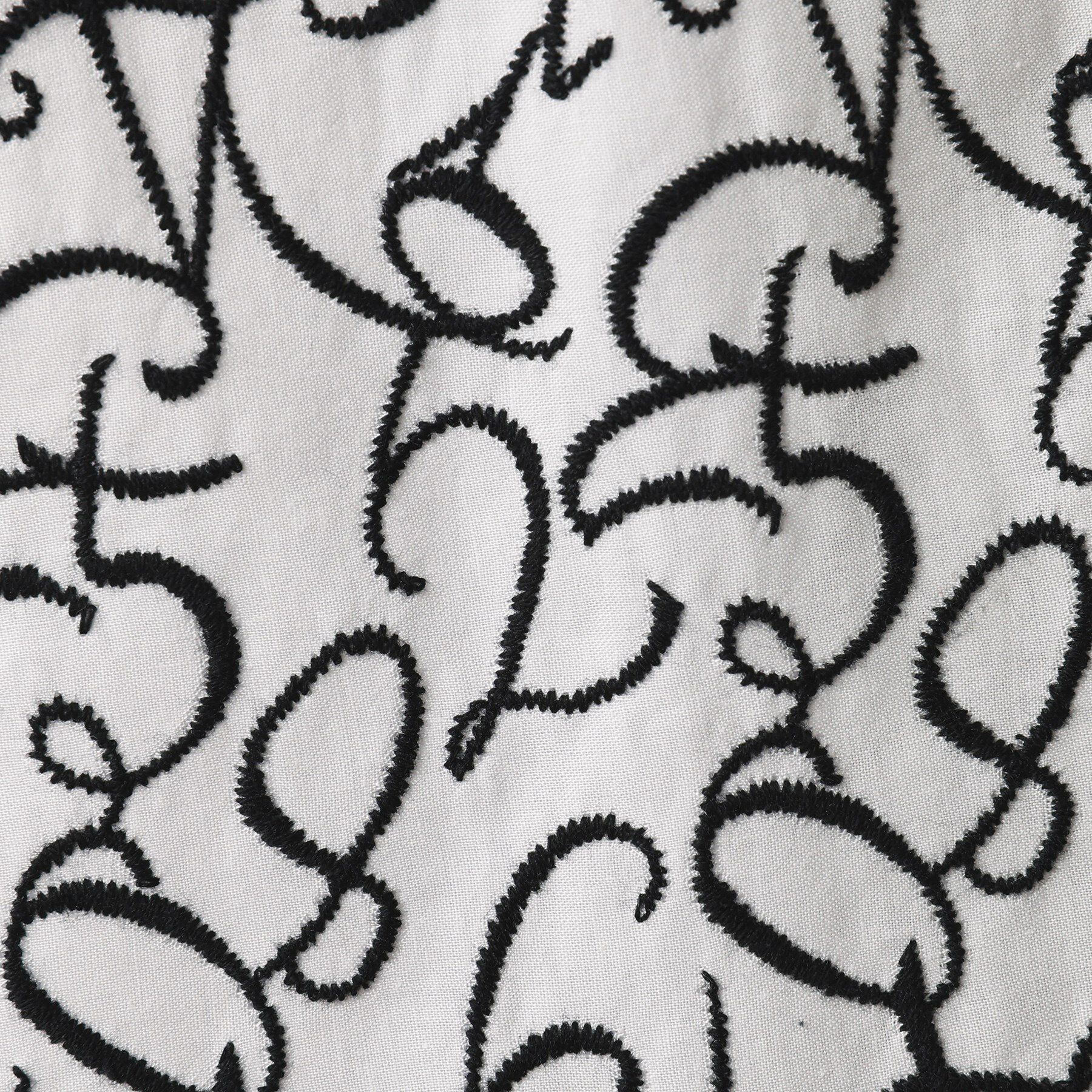 40CARATS&525「数字エンブロイダリー半袖シャツ」|シャツ・ブラウス|