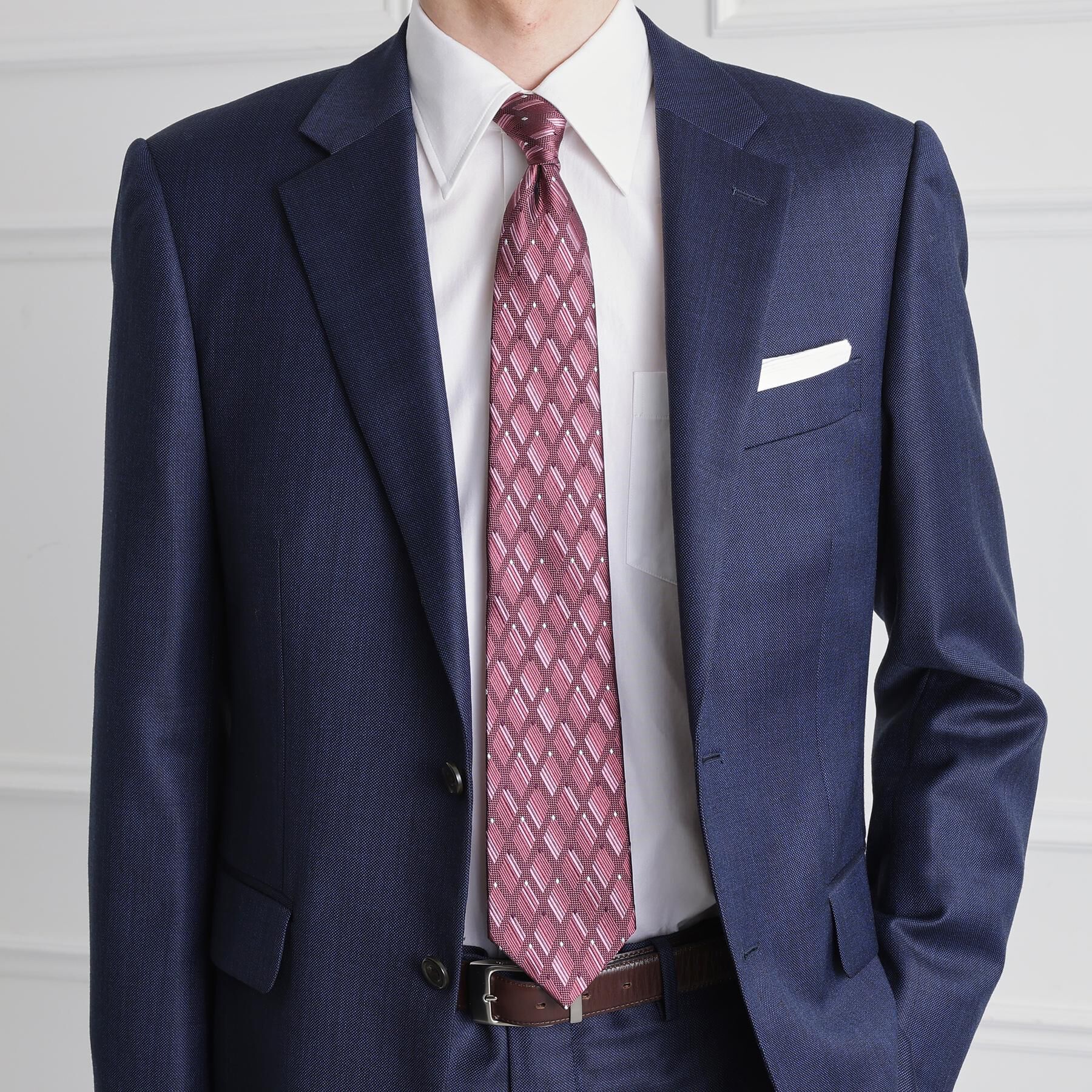 TAKEO KIKUCHI「【縁起の良いネクタイ】PNJ 菱紋ネクタイ」|ネクタイ・蝶ネクタイ|