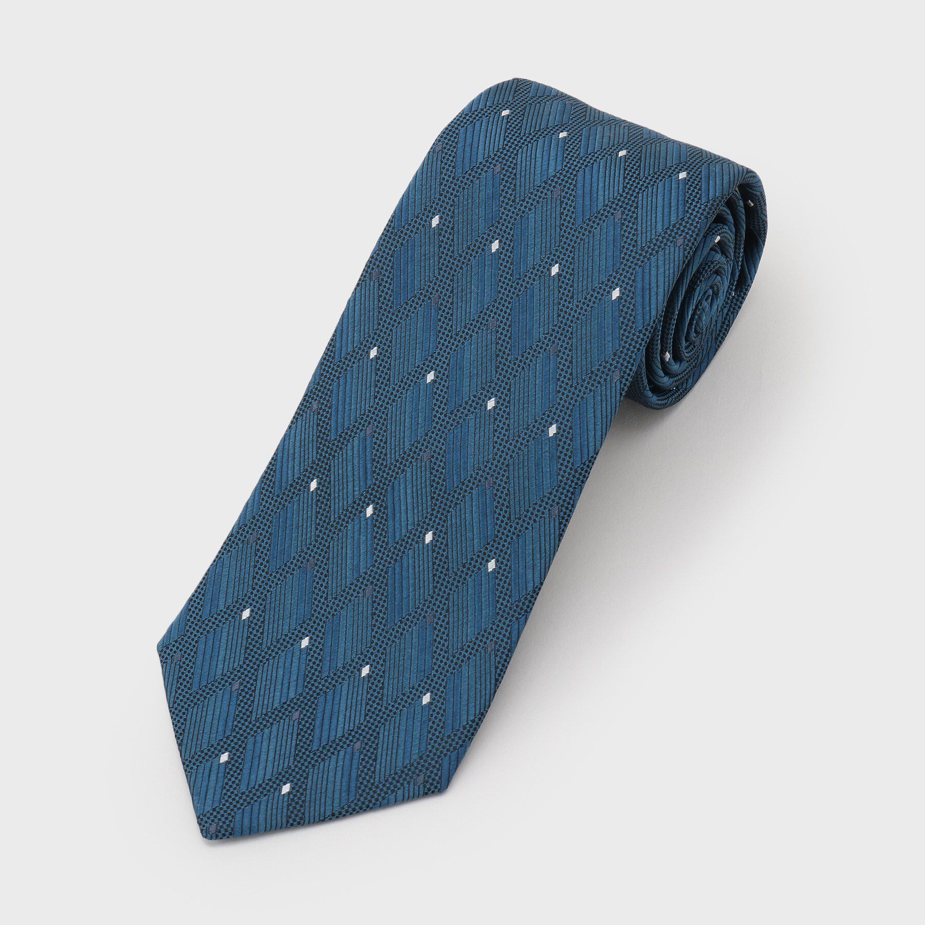 TAKEO KIKUCHI「【縁起の良いネクタイ】PNJ 菱紋ネクタイ」|ネクタイ・蝶ネクタイ|グリーン(422)