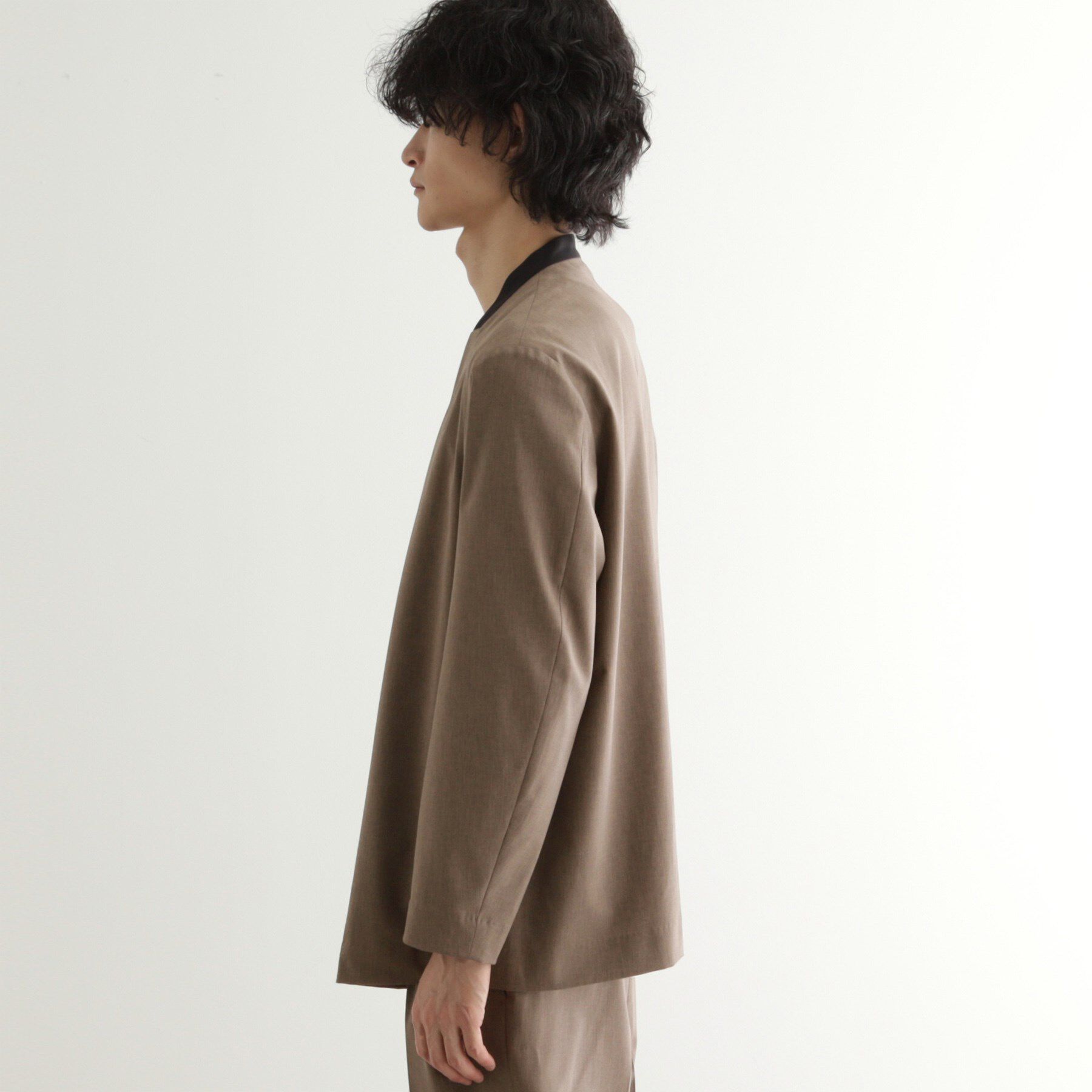 tk.TAKEO KIKUCHI「【吸水速乾】COOLMAX(R)サマーノーカラージャケット/セットアップ対応」|ノーカラージャケット|