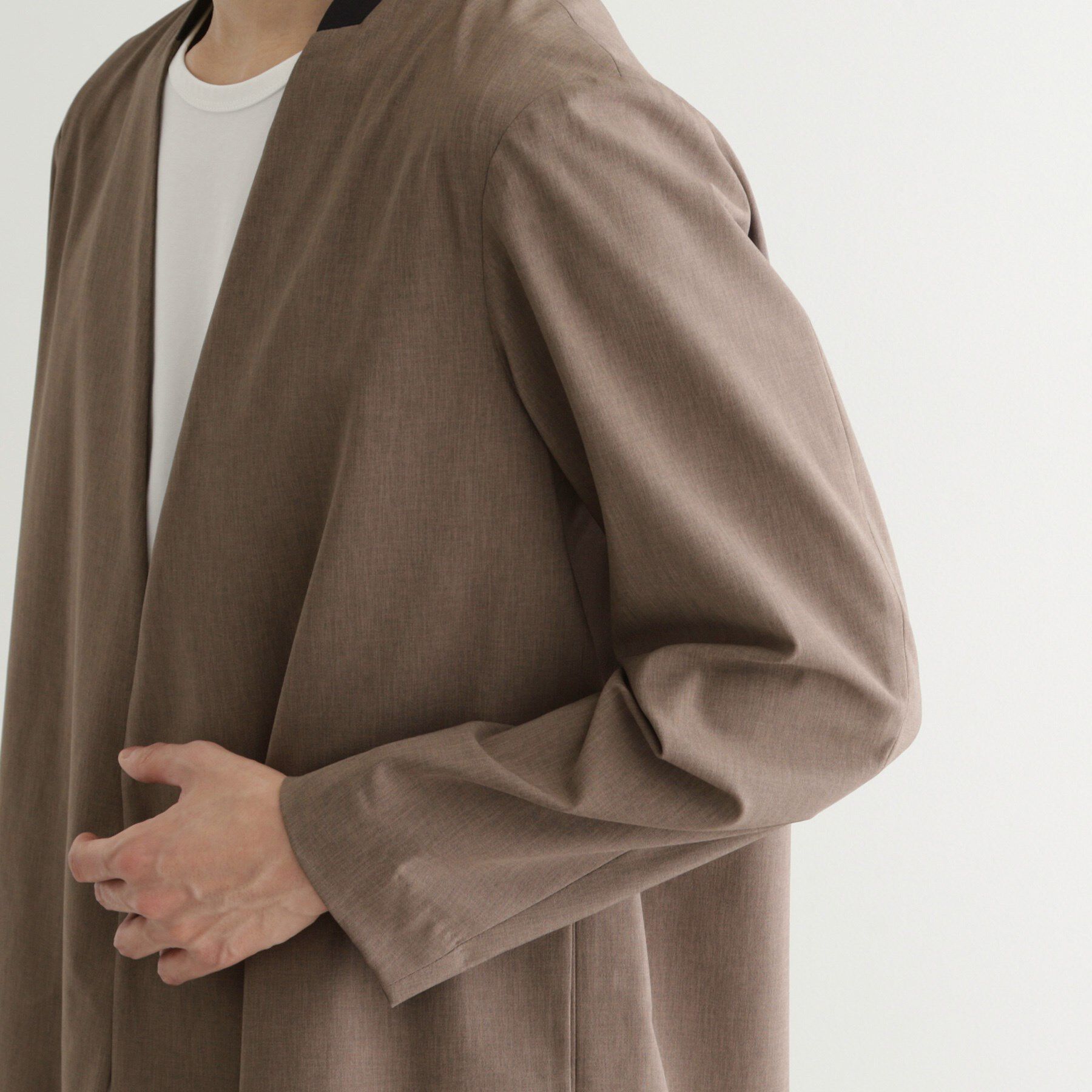 tk.TAKEO KIKUCHI「【吸水速乾】COOLMAX(R)サマーノーカラージャケット/セットアップ対応」|ノーカラージャケット|