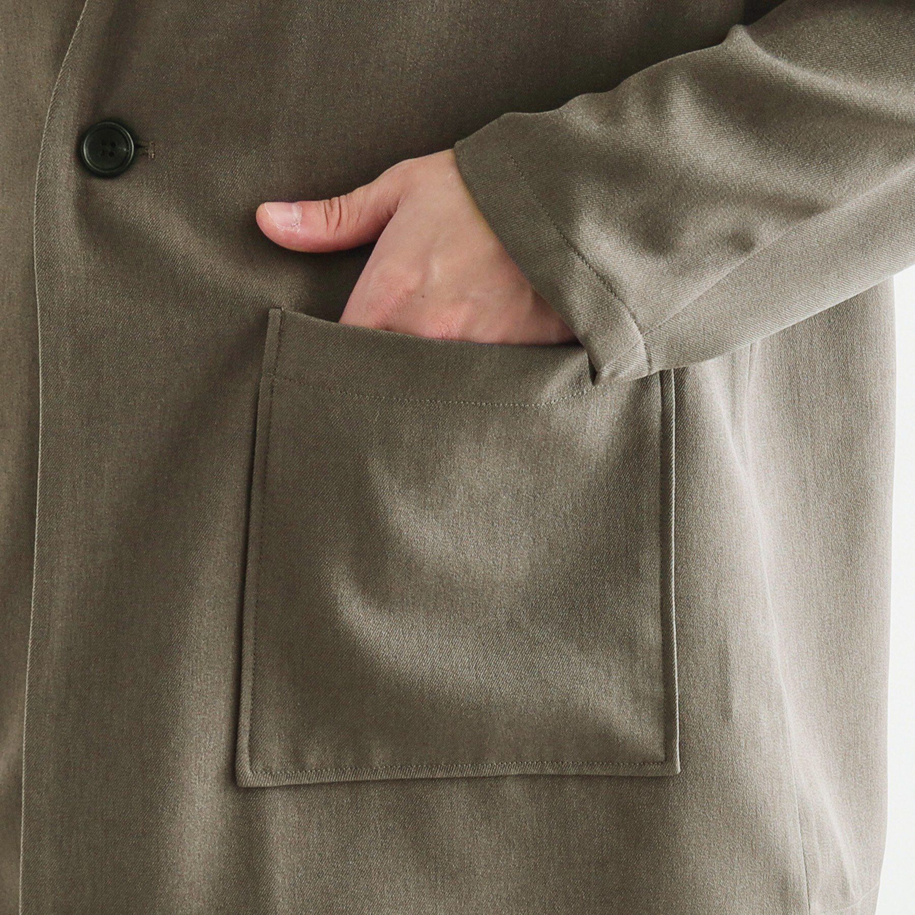 tk.TAKEO KIKUCHI「【セットアップ対応】ポリツイルノーカラージャケット」|ノーカラージャケット|