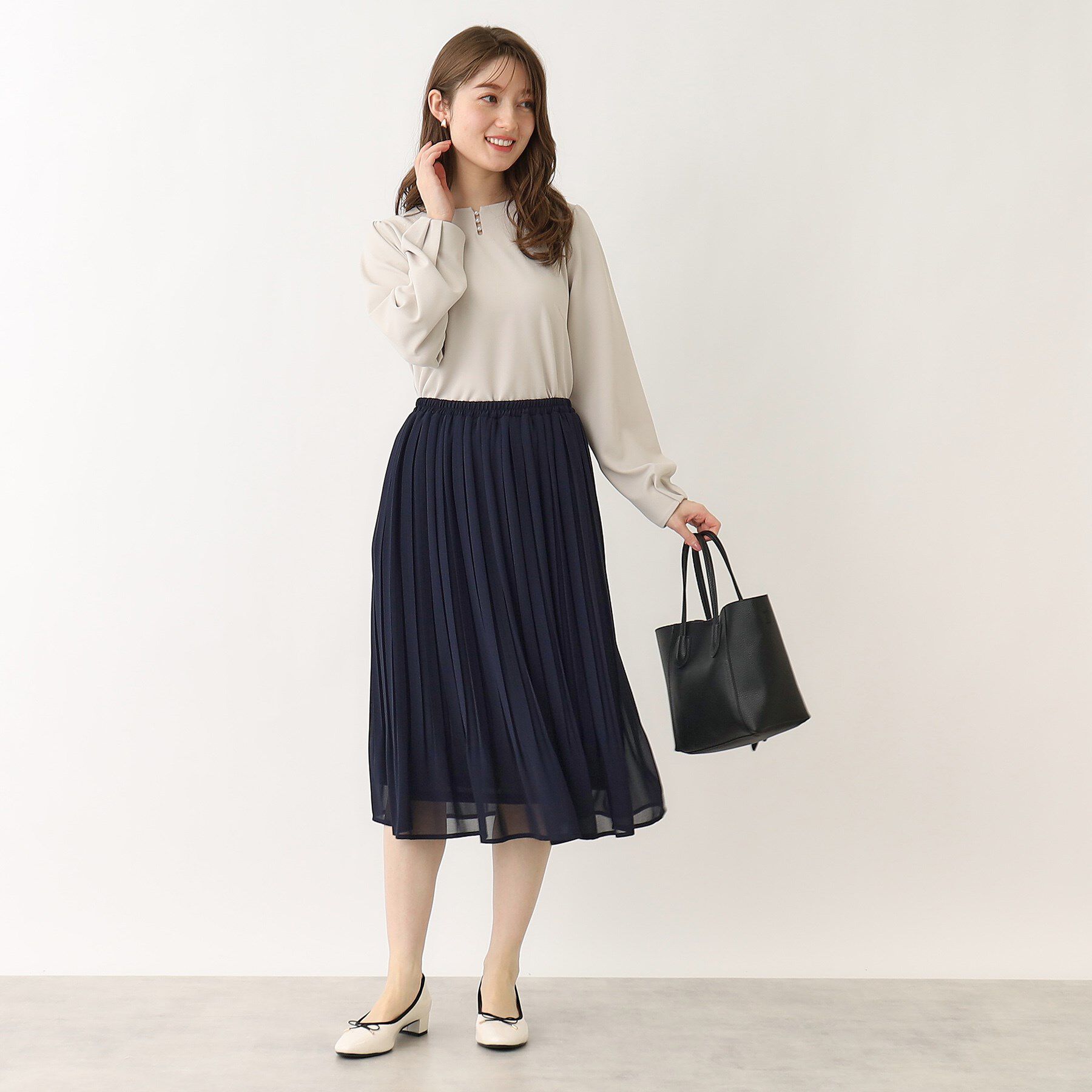 index「《新色追加》着丈が選べる！プリーツフレアスカート【イージーケア／防シワ／洗濯機洗い可】」|スカート|