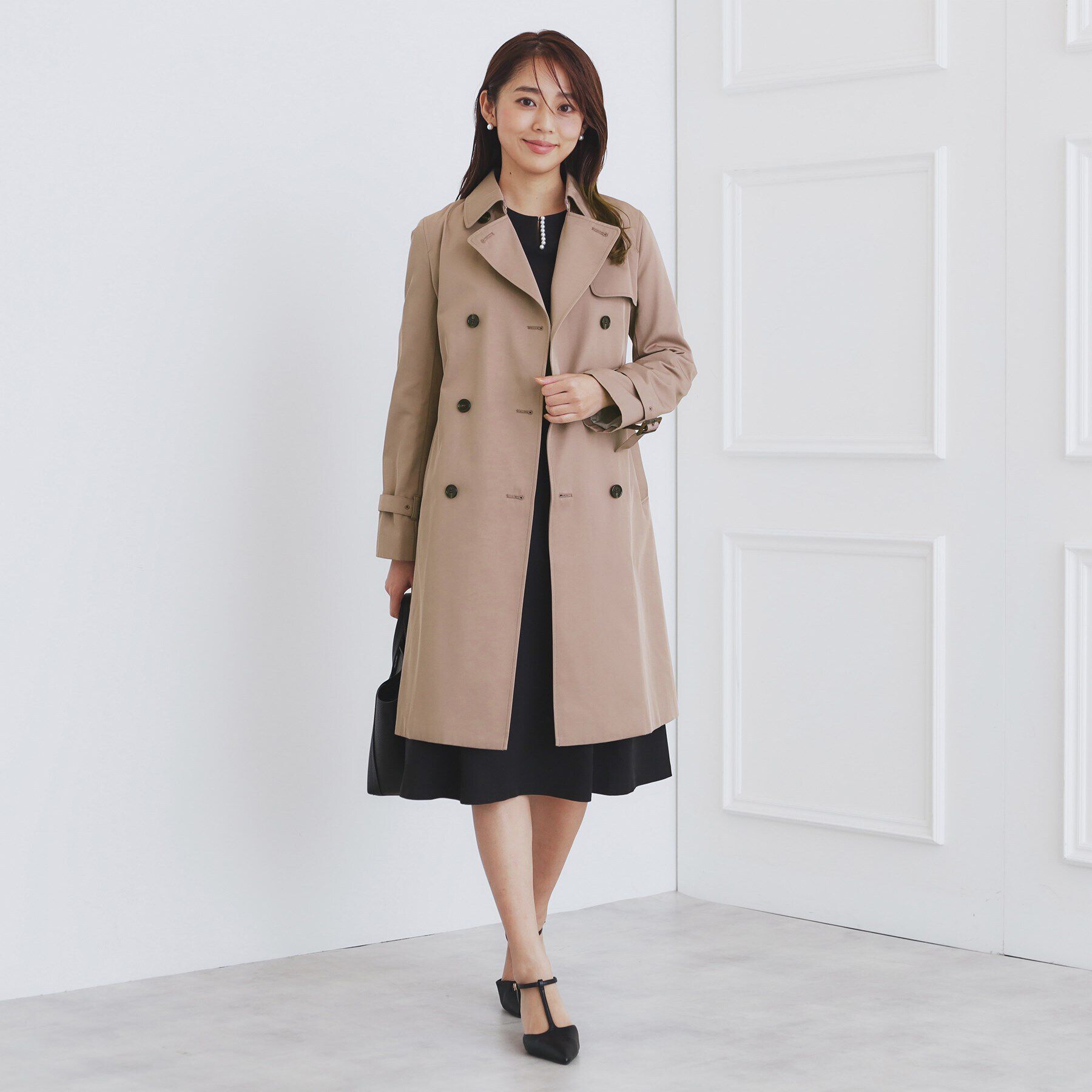 index「《XS-3Lsize》通勤・セレモニー対応/トレンチコート【洗濯機洗い可/撥水/親水性防汚】」|トレンチコート|