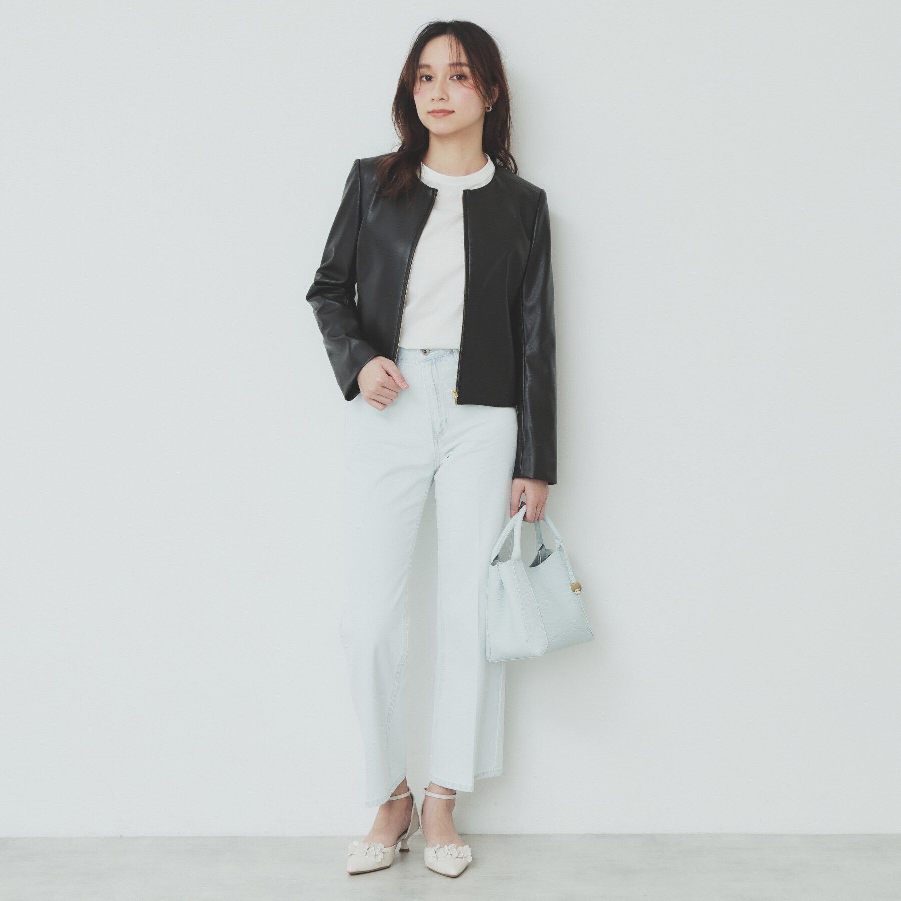 index「シンセティックレザーブルゾン【洗える/ストレッチ】」|ブルゾン・スタジャン|