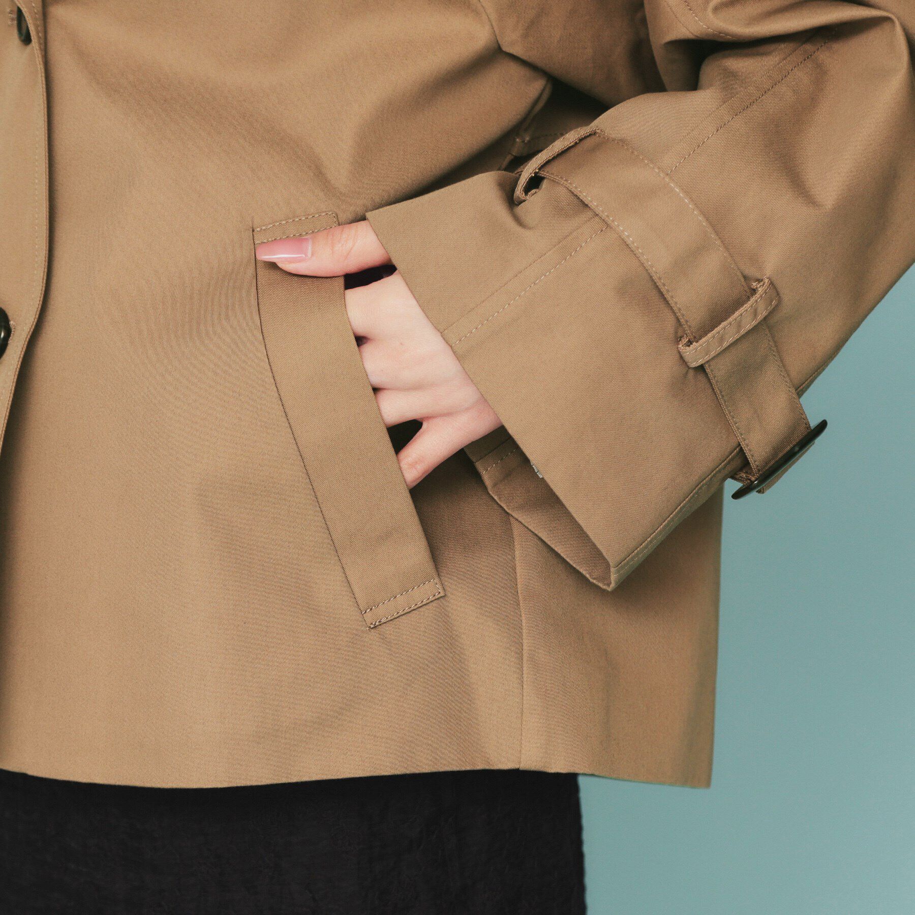 index「キャンディースリーブショートトレンチコート【洗濯機洗い可/撥水/静電気防止】」|トレンチコート|