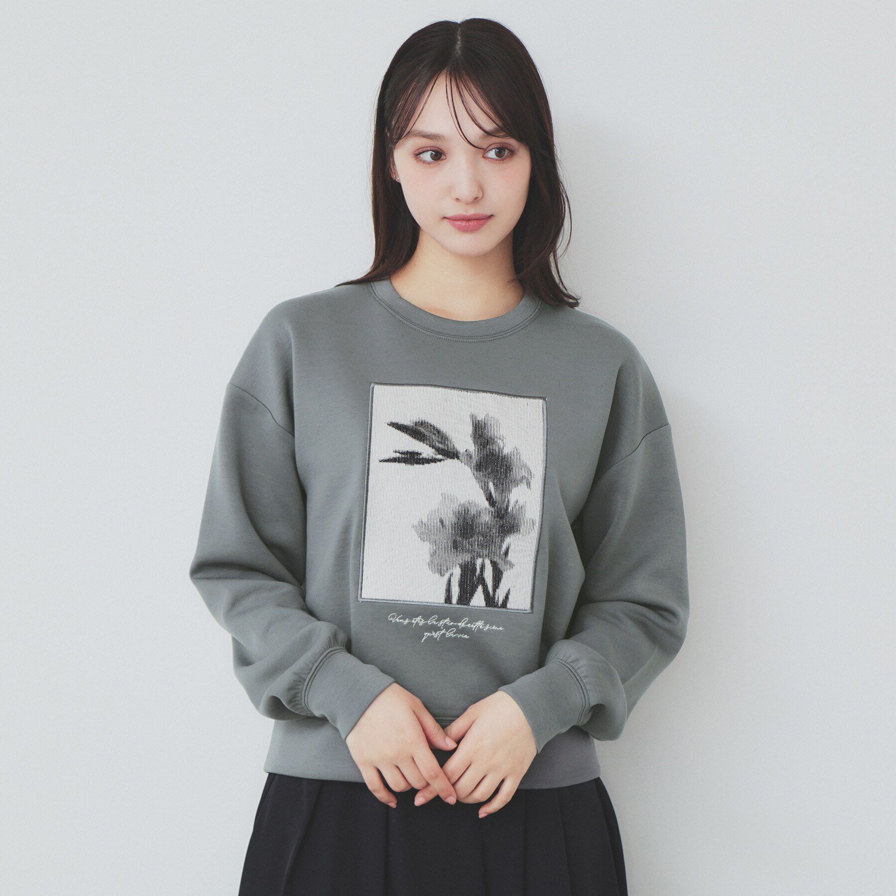 index「フォト刺繍トップス【洗濯機洗い可】」|Tシャツ・カットソー|