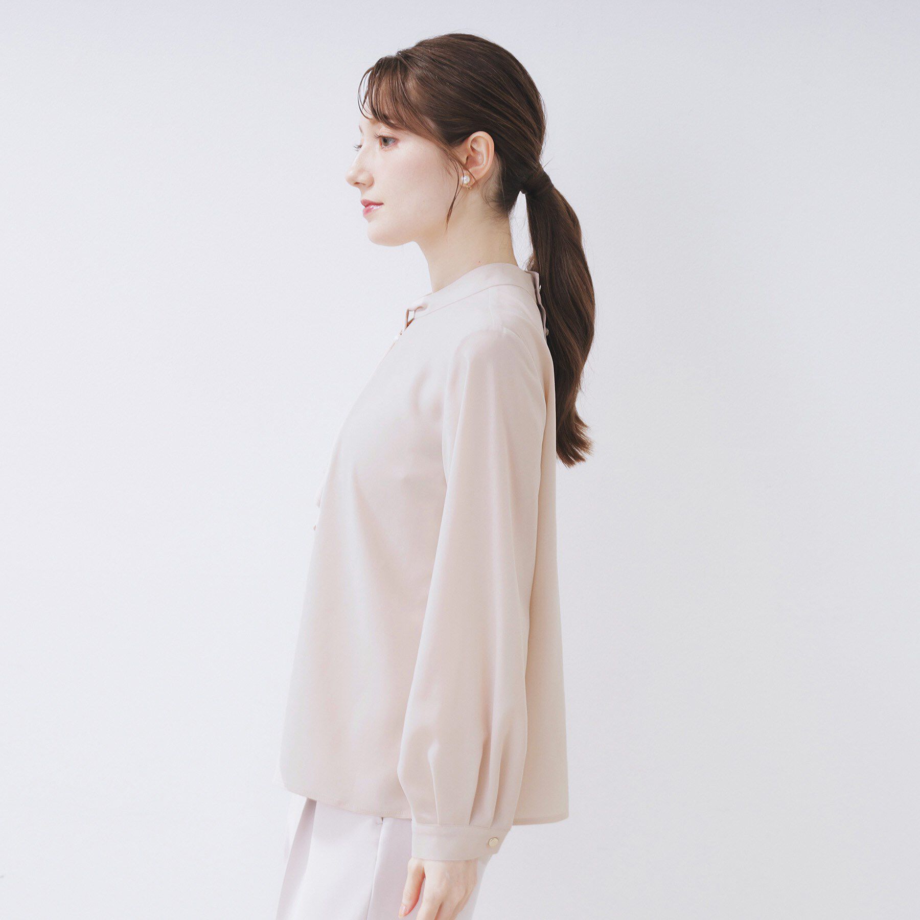 index「ボウタイタックブラウス【洗濯機OK/防シワ】《XS～3L》」|シャツ・ブラウス|