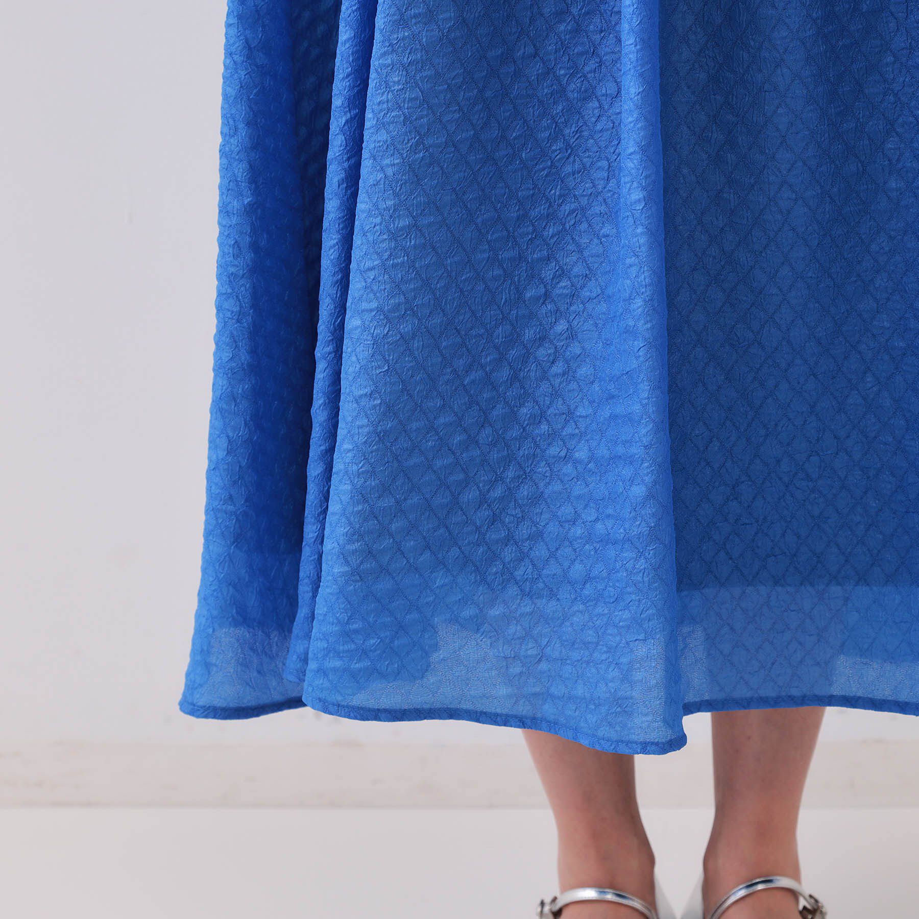 OPAQUE.CLIP「シアージャカードタックフレアスカート【洗濯機洗い可】」|スカート|