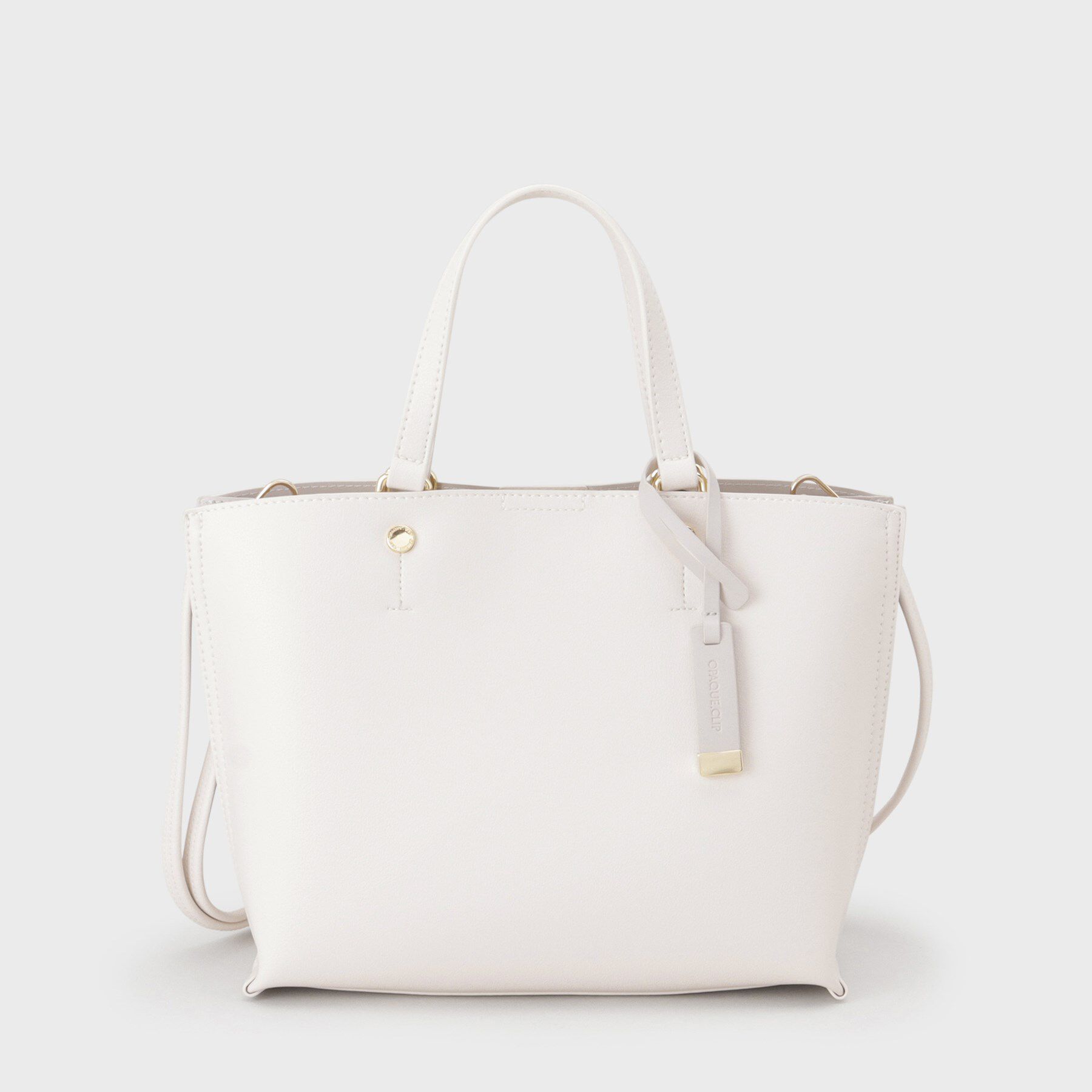 OPAQUE.CLIP「【2WAY】バイカラー3層ミドルトートバッグ」|トートバッグ|