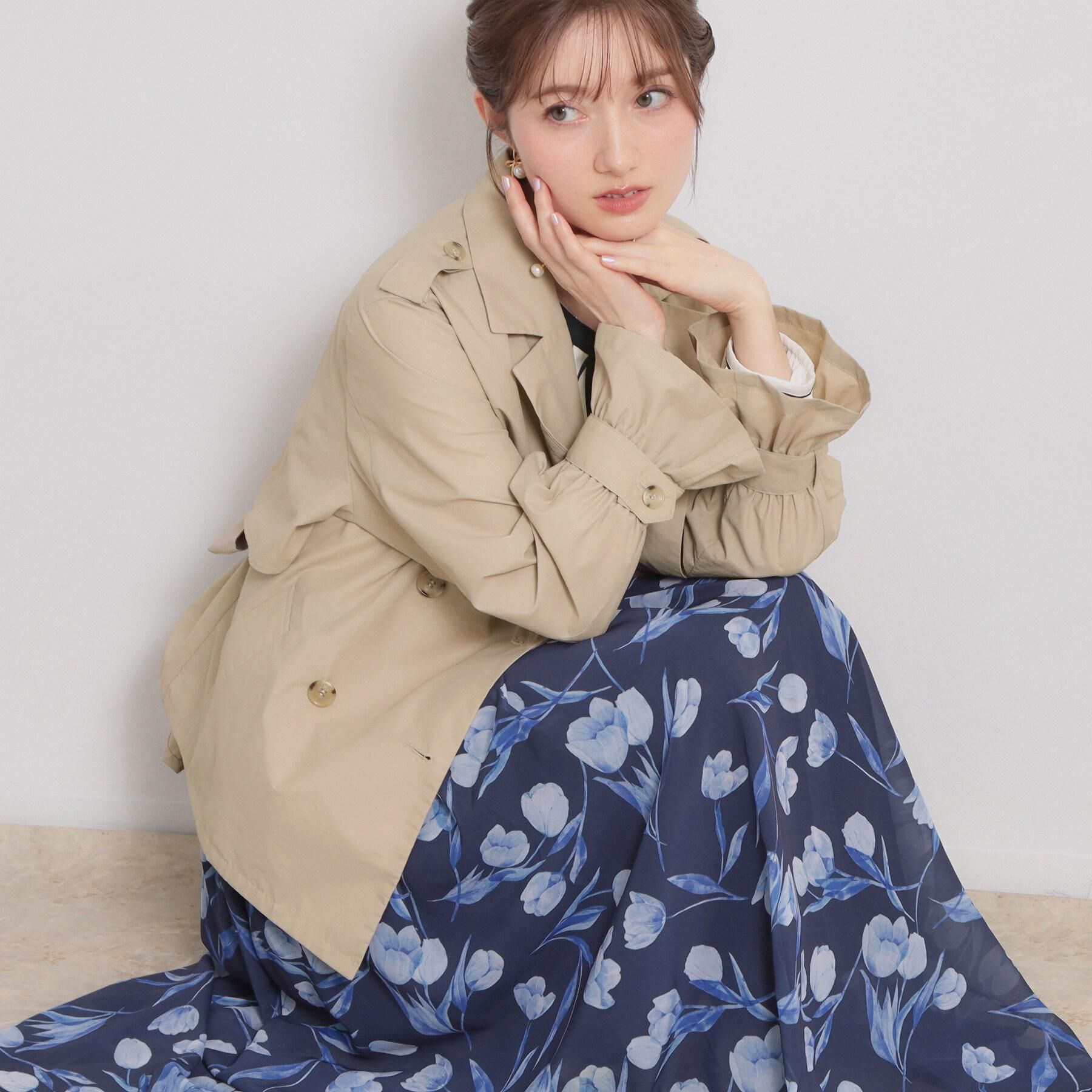 Couture broach「【撥水・洗える】ハーフ トレンチコート」|トレンチコート|