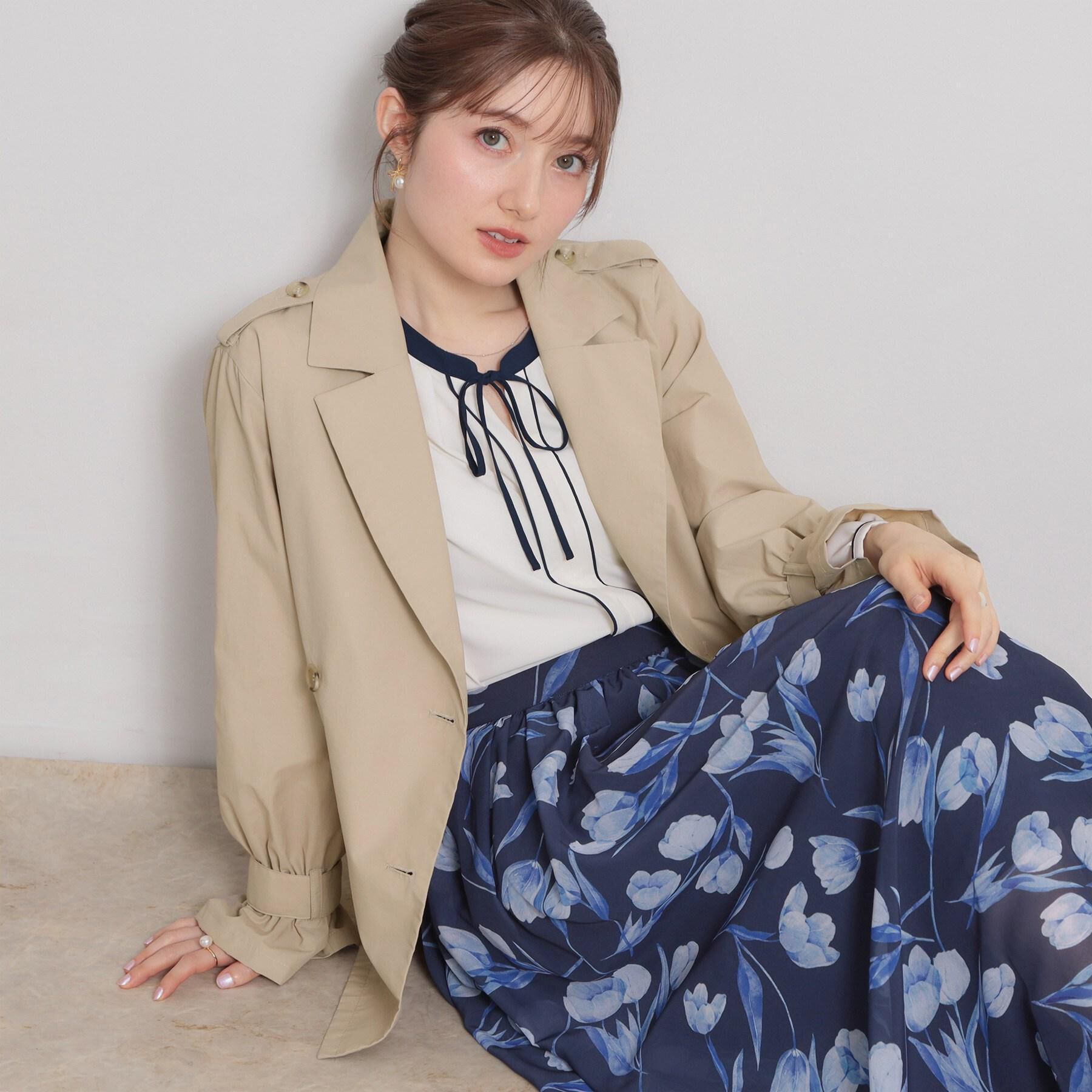 Couture broach「【撥水・洗える】ハーフ トレンチコート」|トレンチコート|