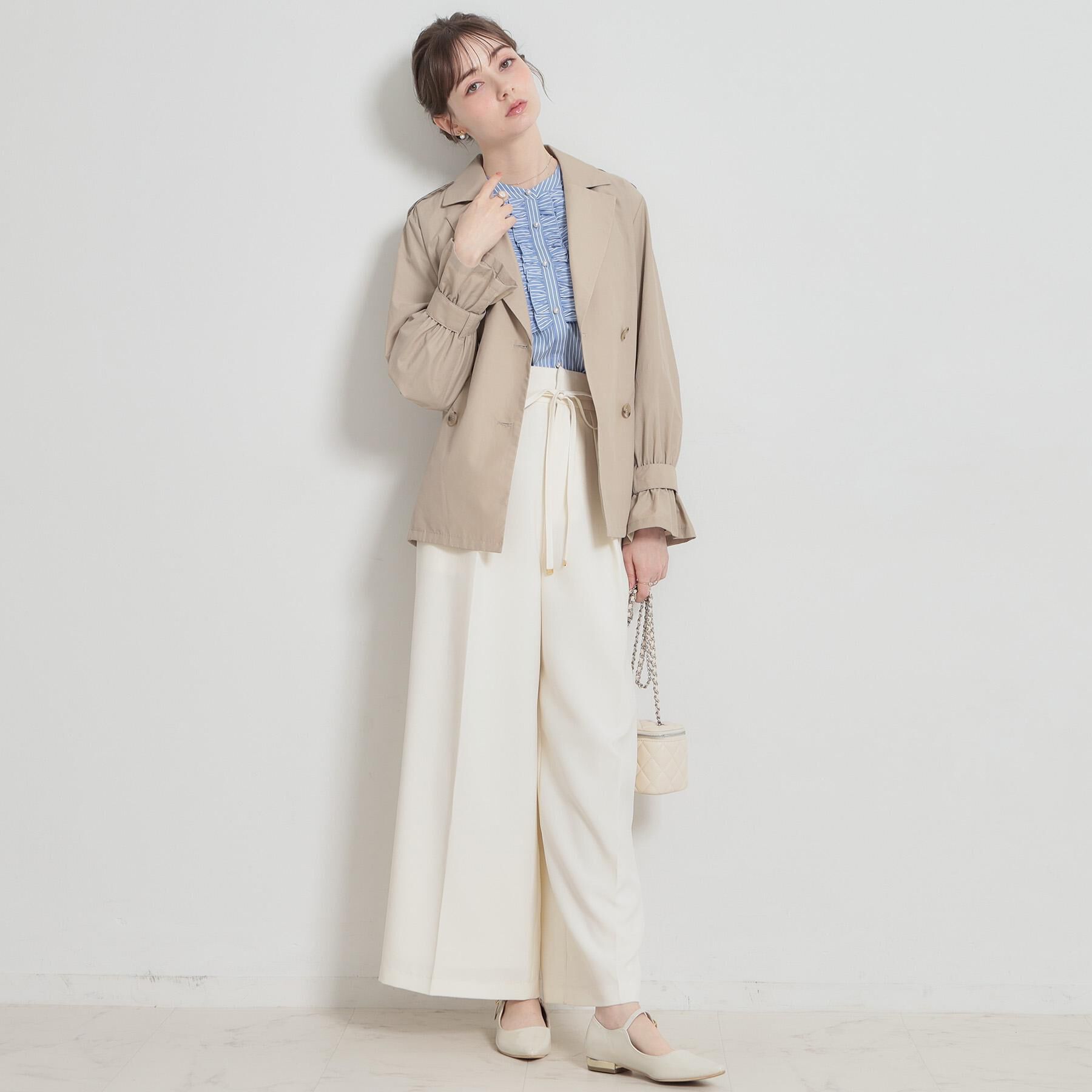 Couture broach「【撥水・洗える】ハーフ トレンチコート」|トレンチコート|