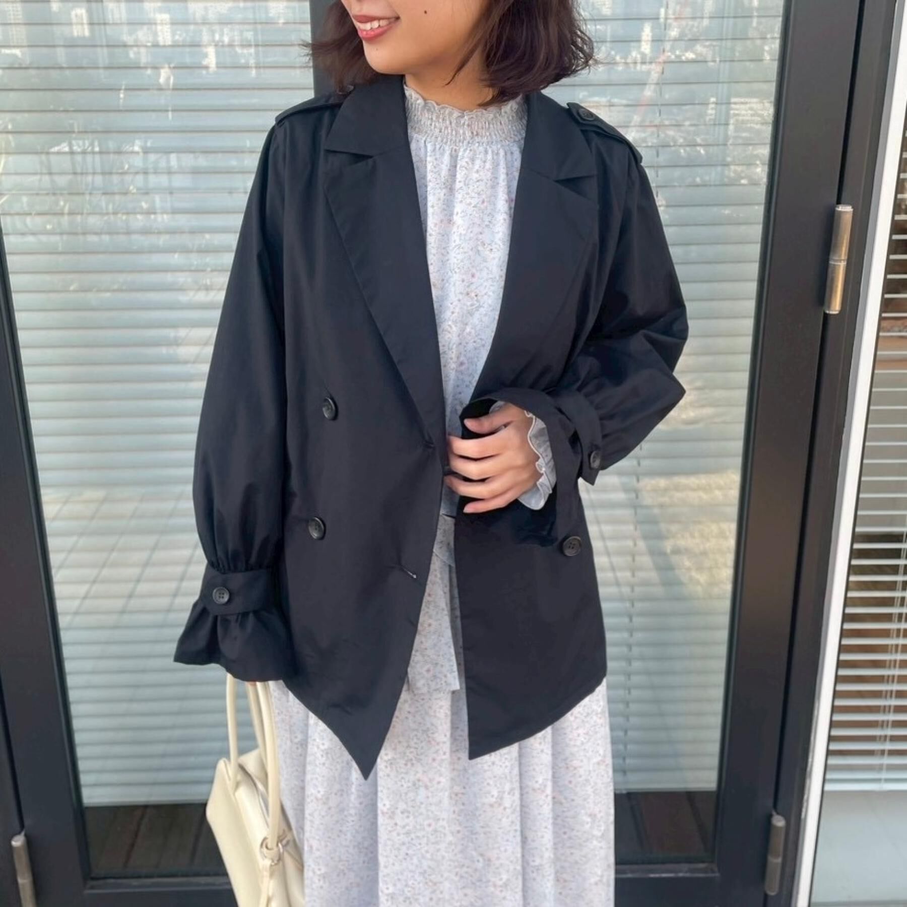 Couture broach「【撥水・洗える】ハーフ トレンチコート」|トレンチコート|