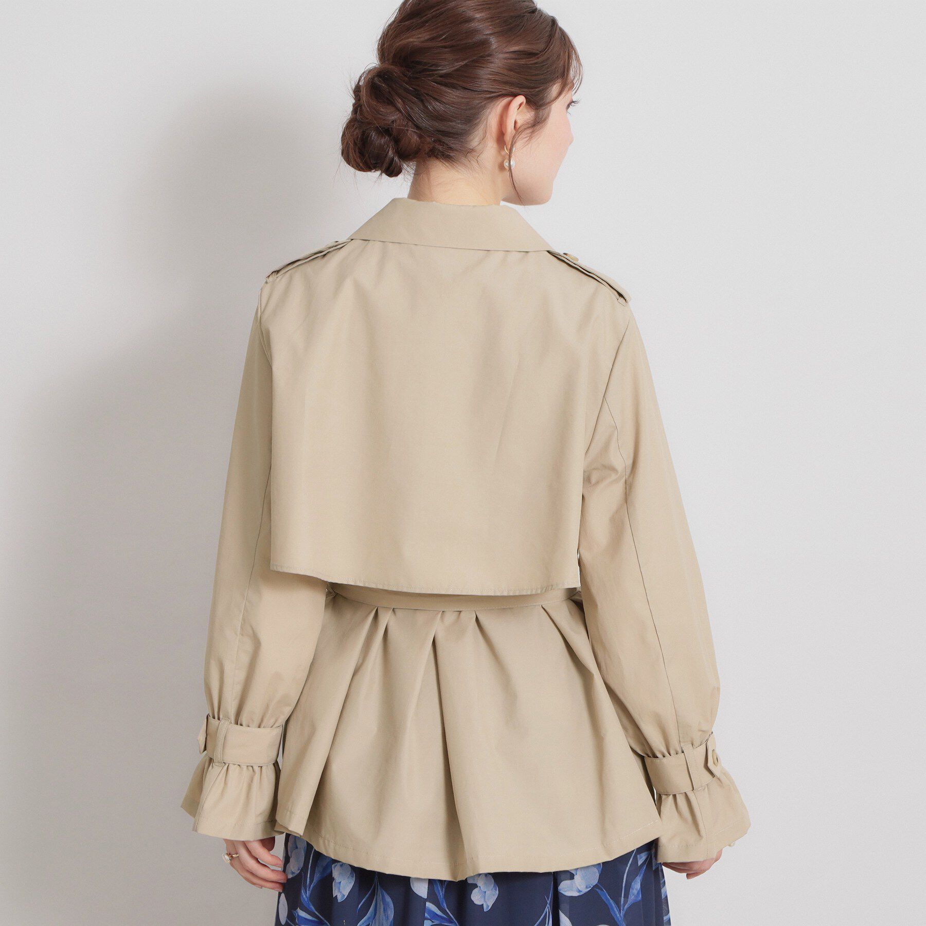Couture broach「【撥水・洗える】ハーフ トレンチコート」|トレンチコート|