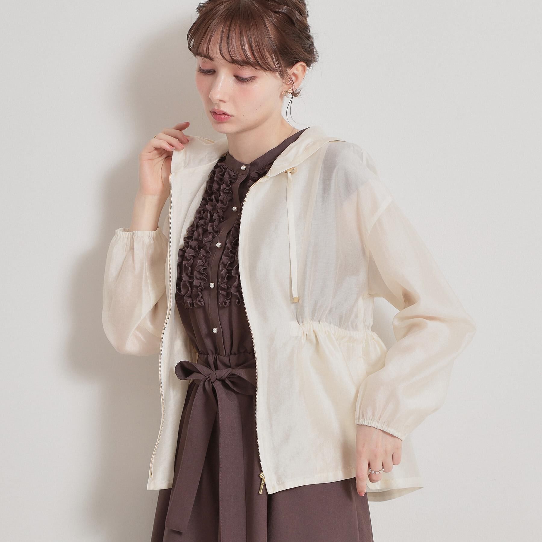 Couture broach「【洗える】愛されシアーマンパ」|ブルゾン・スタジャン|