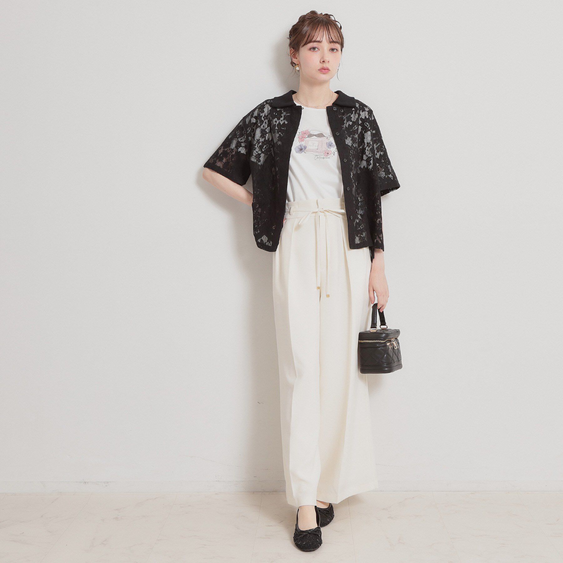 Couture broach「フラワーエンブロイダリーブラウス」|シャツ・ブラウス|