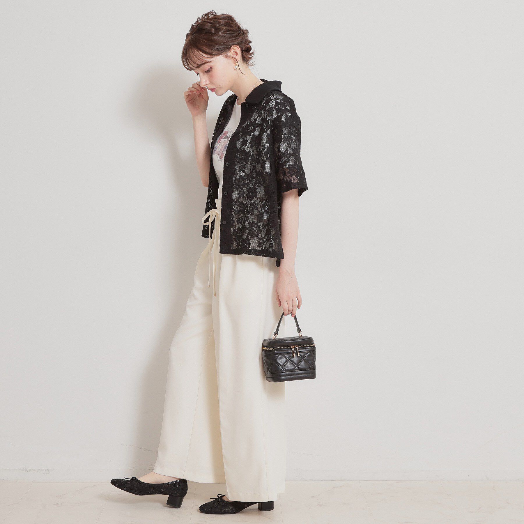 Couture broach「フラワーエンブロイダリーブラウス」|シャツ・ブラウス|