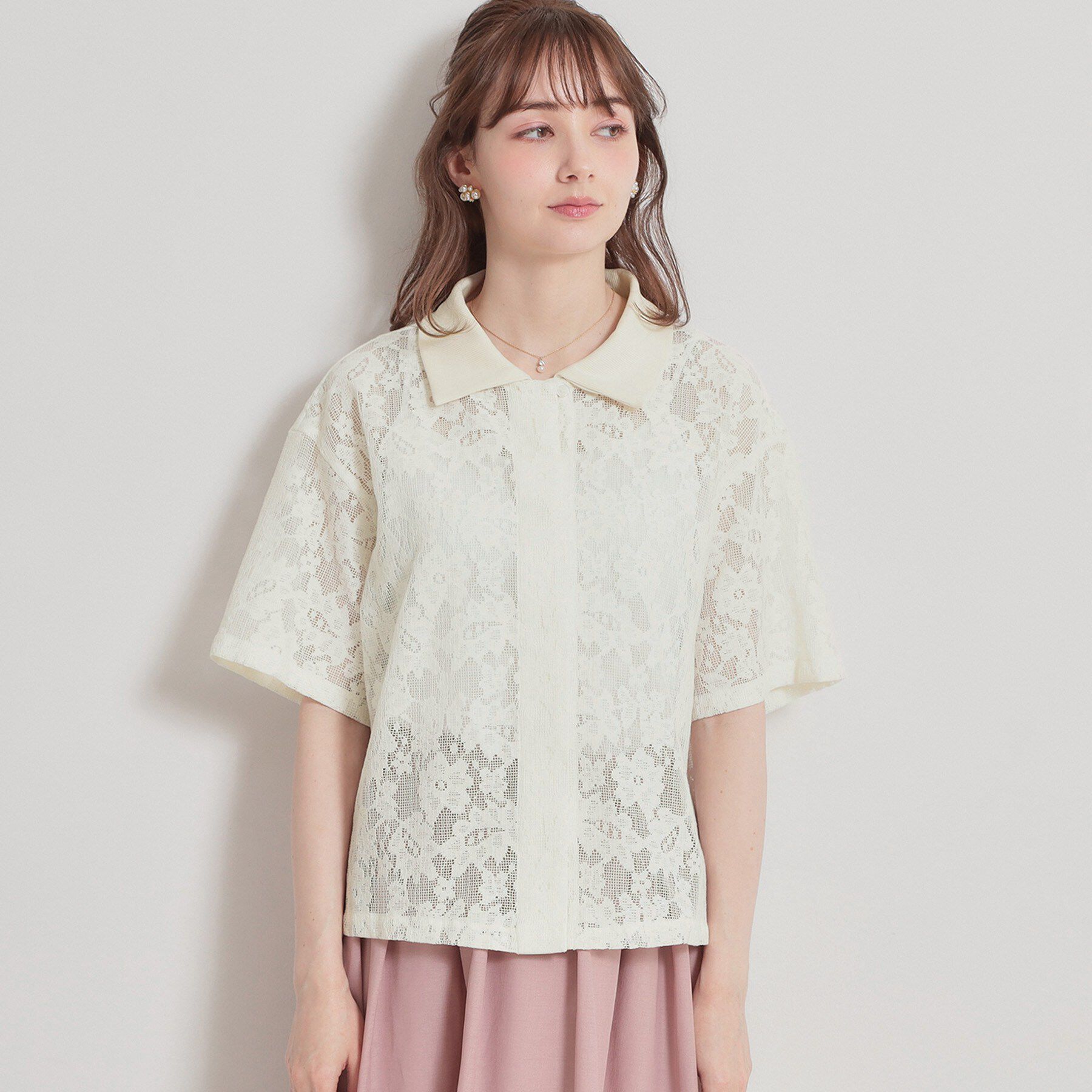 Couture broach「フラワーエンブロイダリーブラウス」|シャツ・ブラウス|