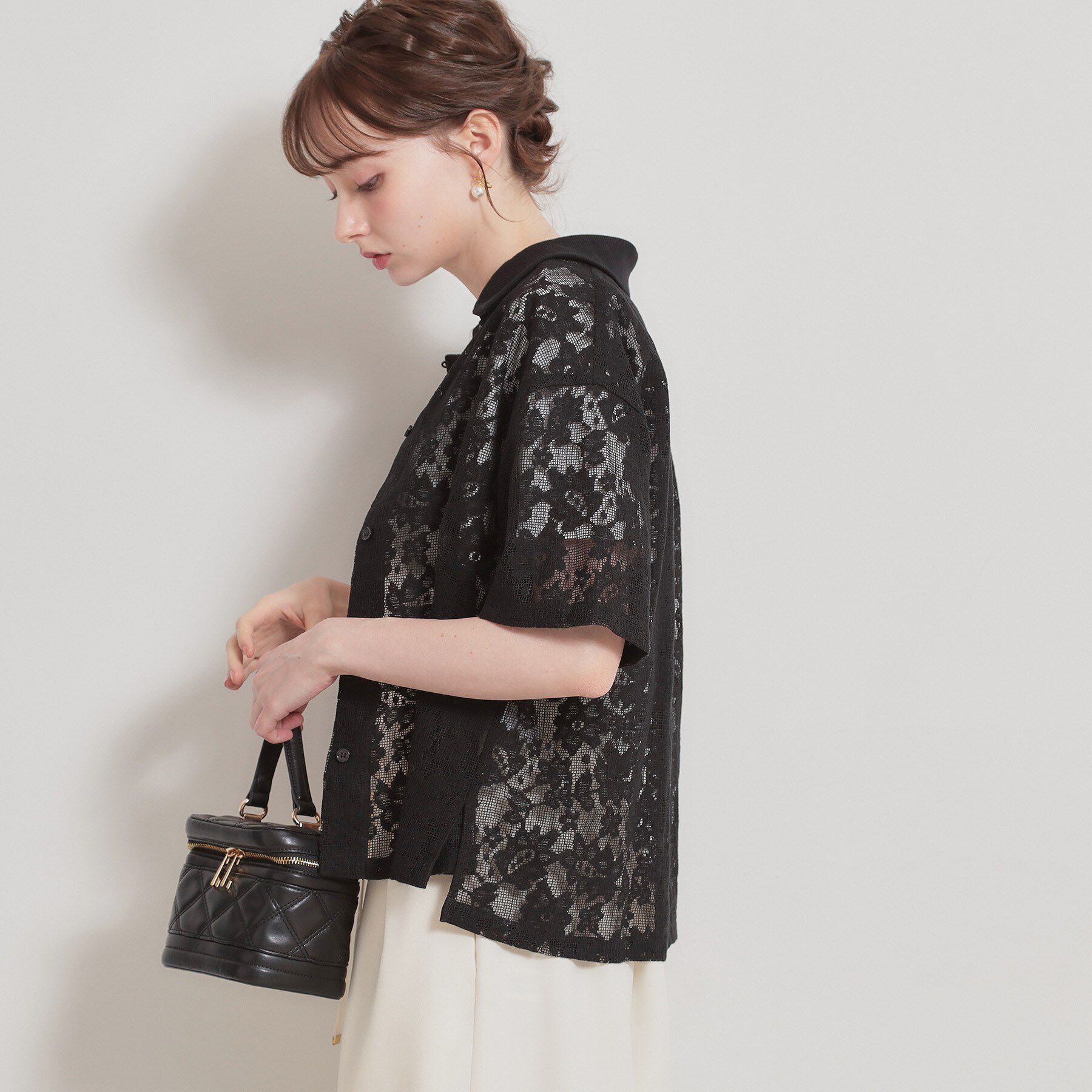 Couture broach「フラワーエンブロイダリーブラウス」|シャツ・ブラウス|