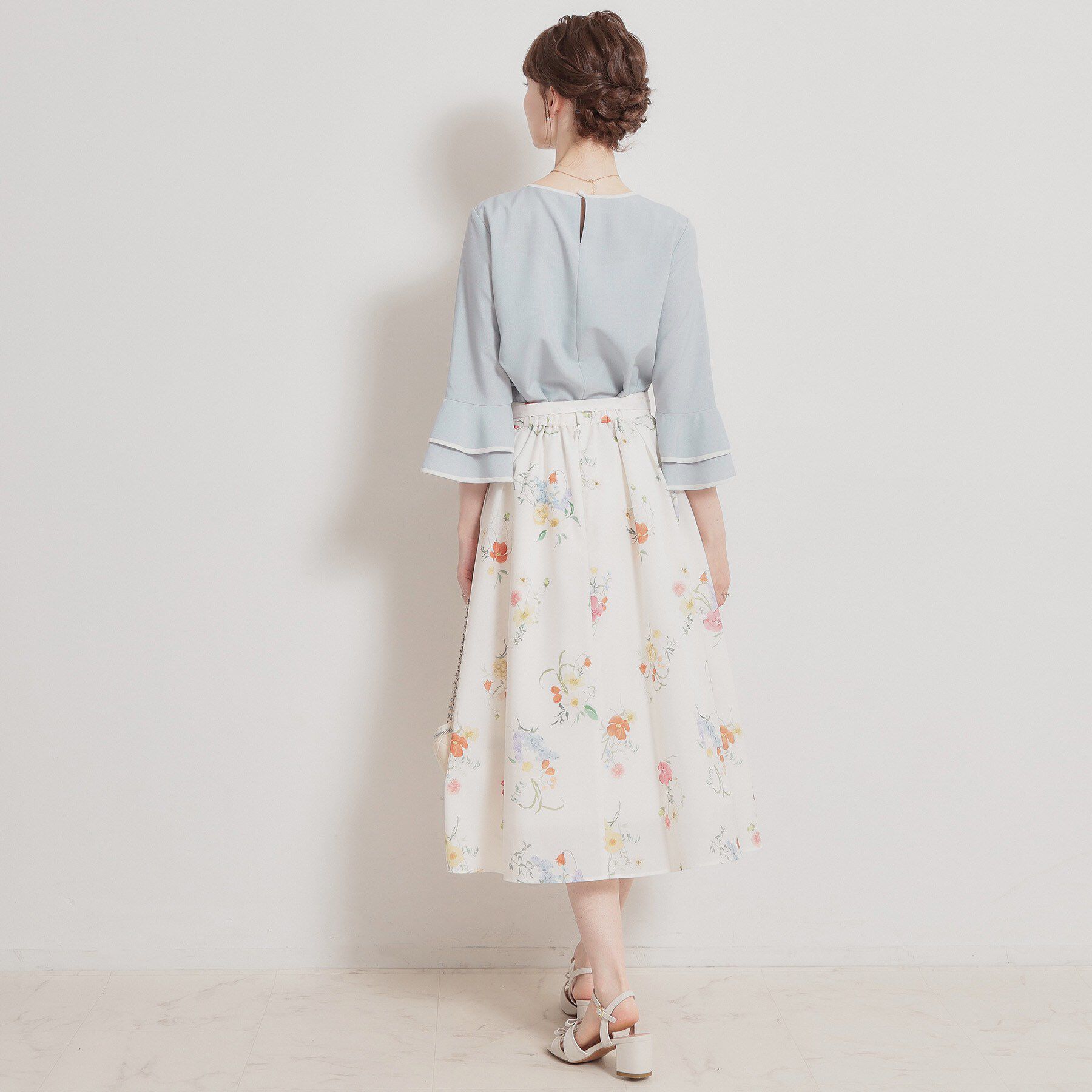 Couture broach「配色ラッフルブラウス」|シャツ・ブラウス|