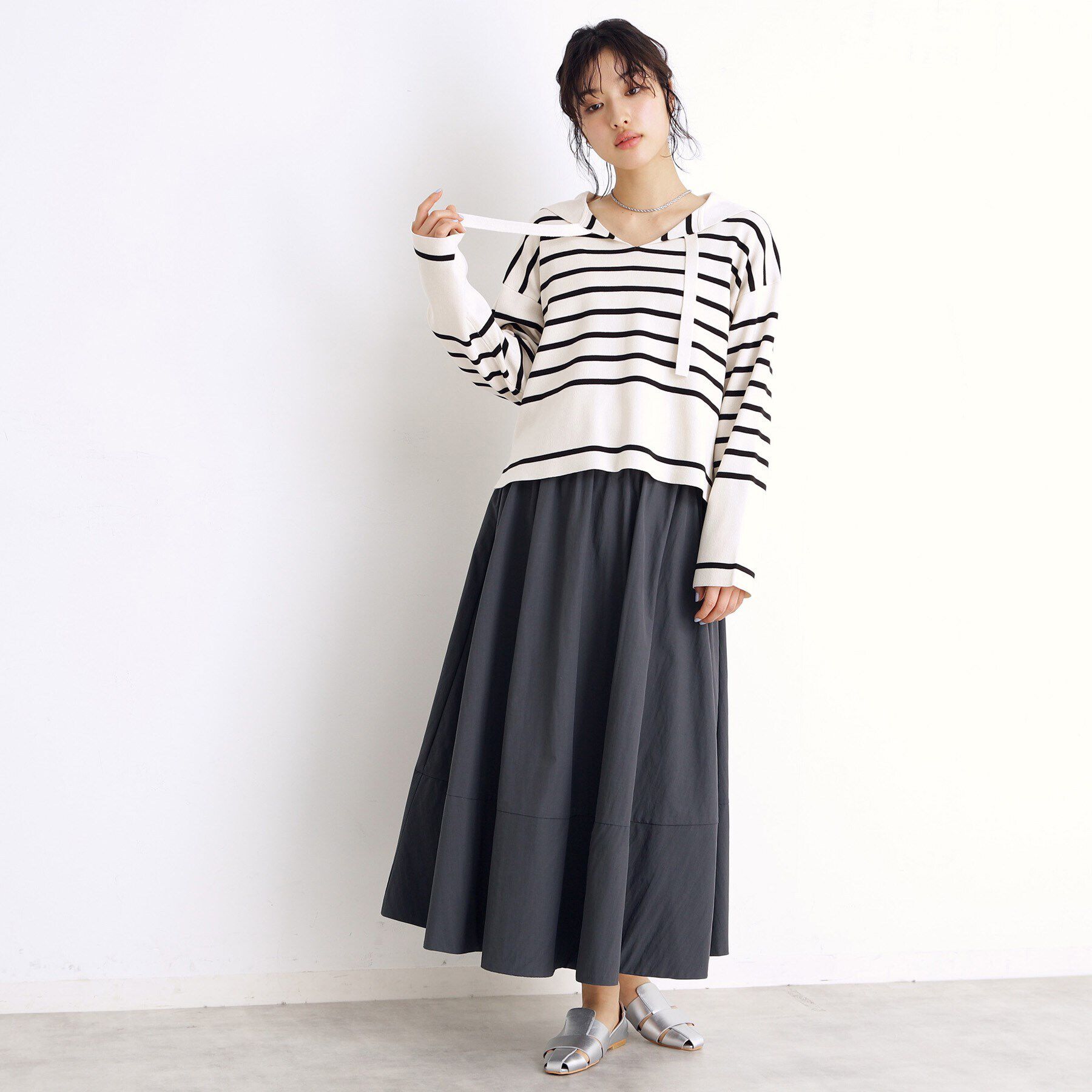 THE SHOP TK「フレアスカート【洗える】」|スカート|