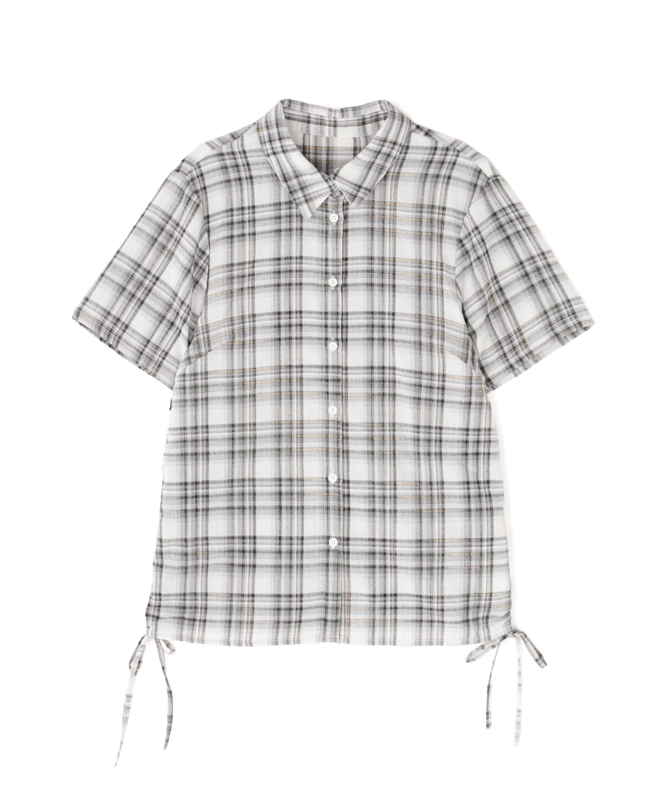  「ドロストチェックシャツ」|シャツ・ブラウス|