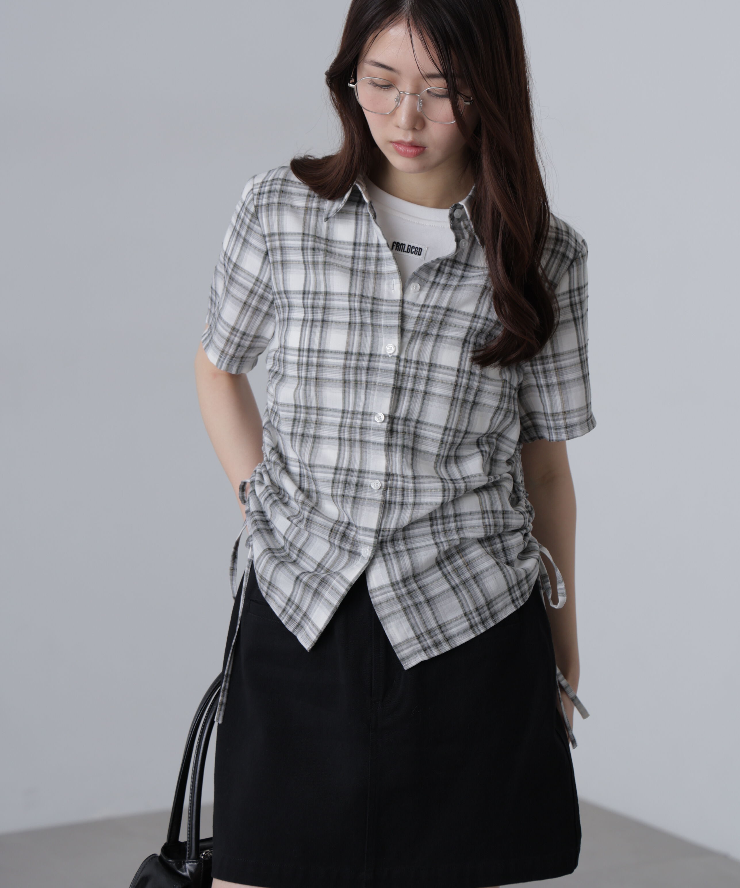  「ドロストチェックシャツ」|シャツ・ブラウス|