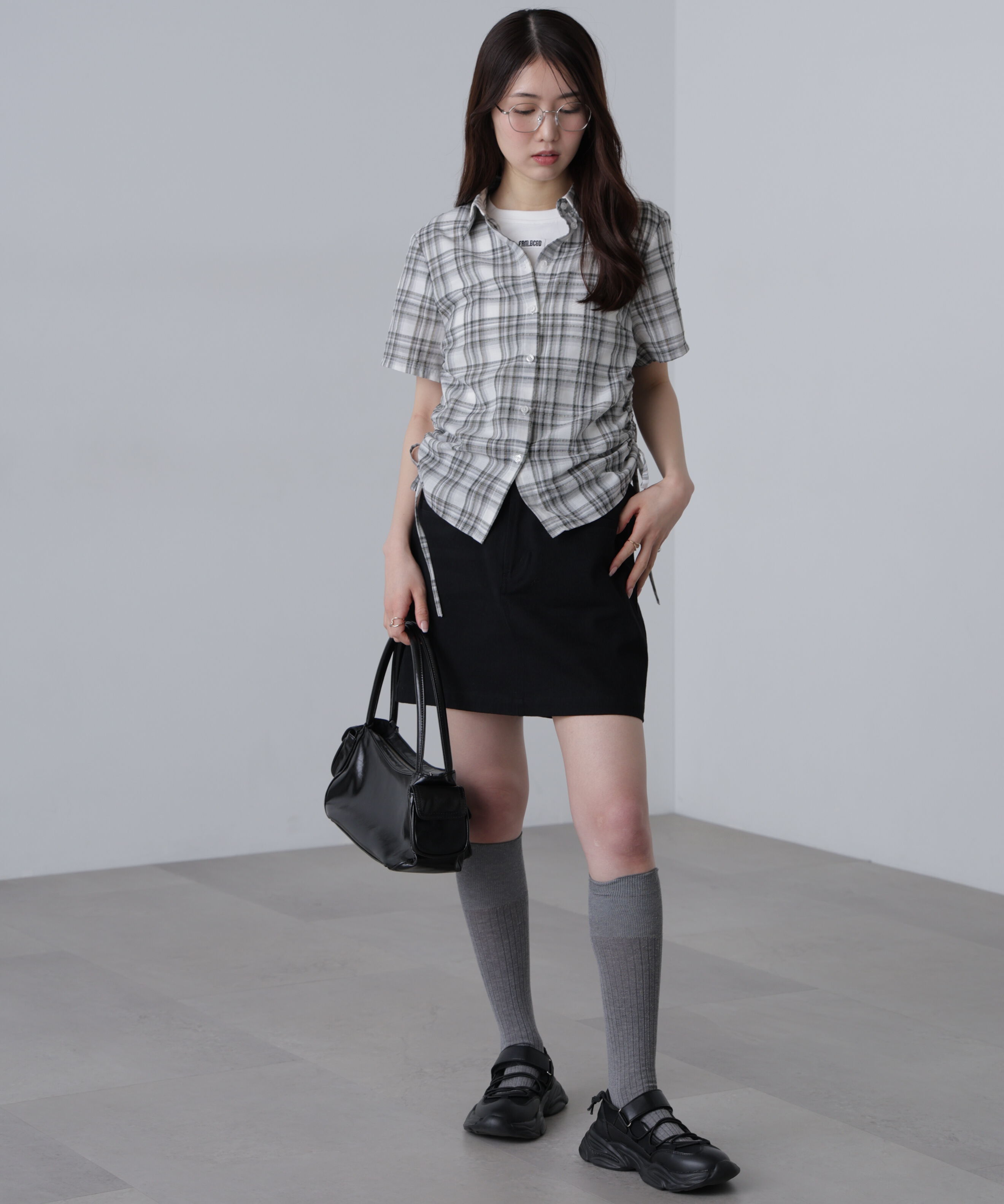  「ドロストチェックシャツ」|シャツ・ブラウス|