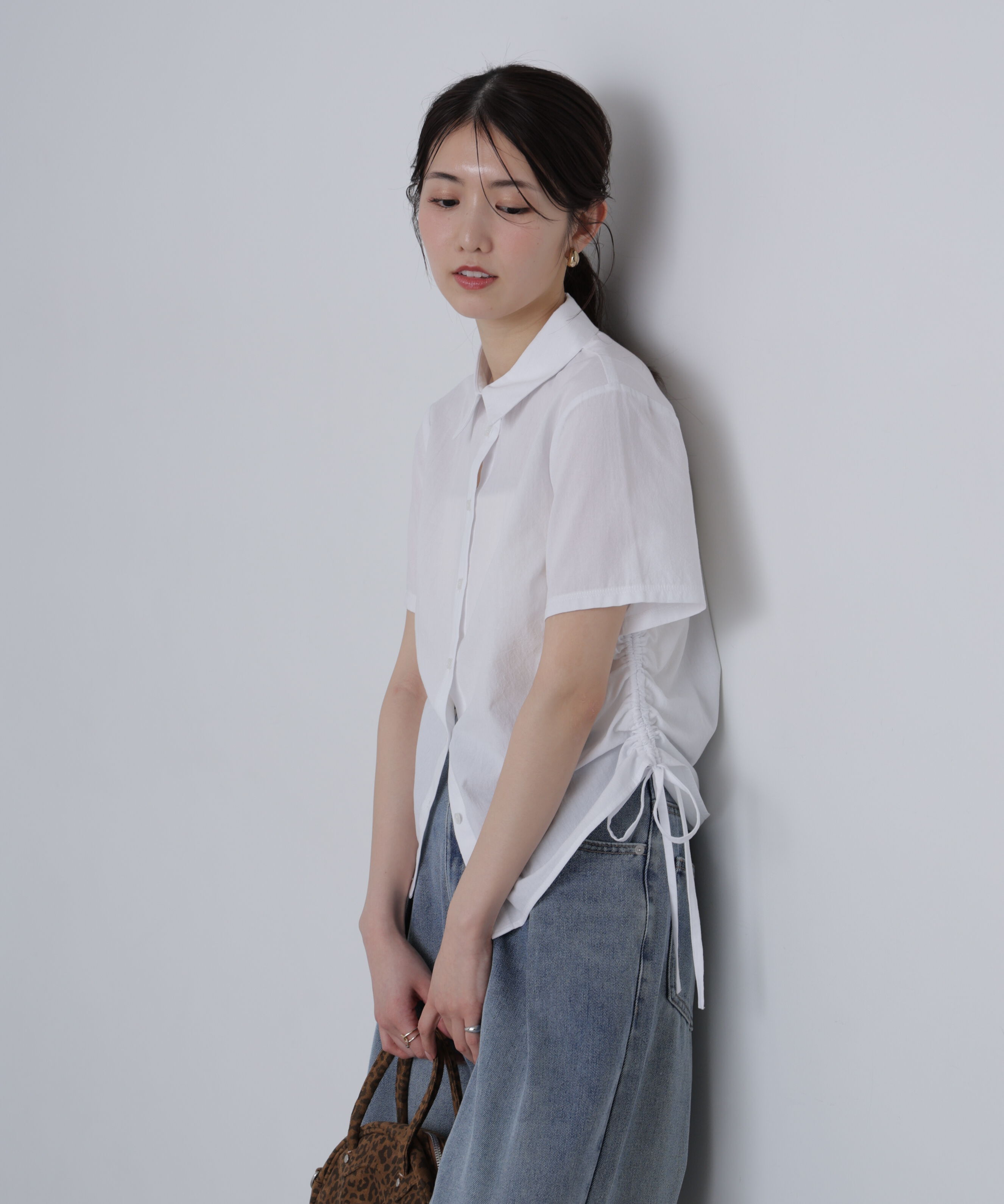  「ドロストチェックシャツ」|シャツ・ブラウス|