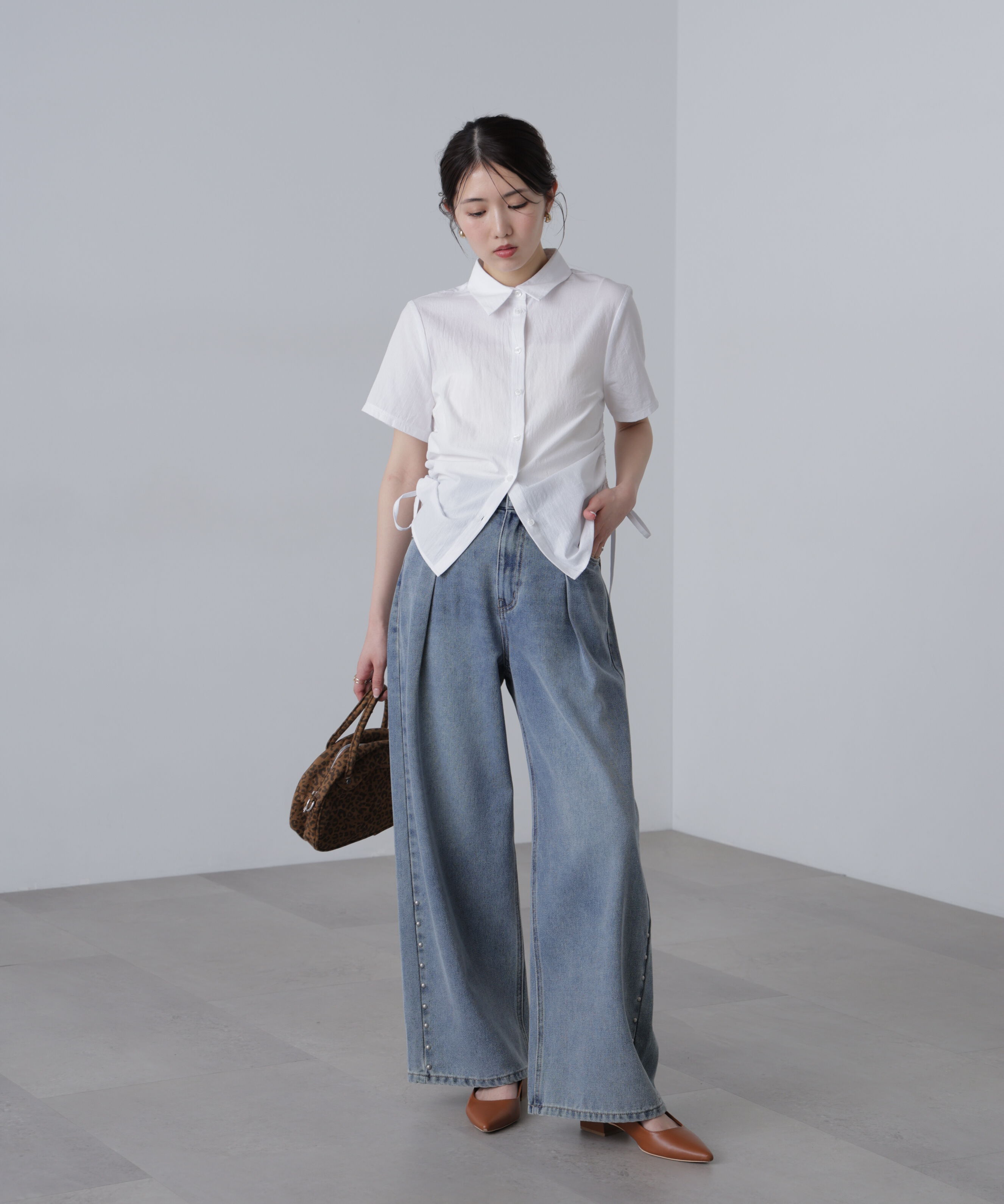  「ドロストチェックシャツ」|シャツ・ブラウス|