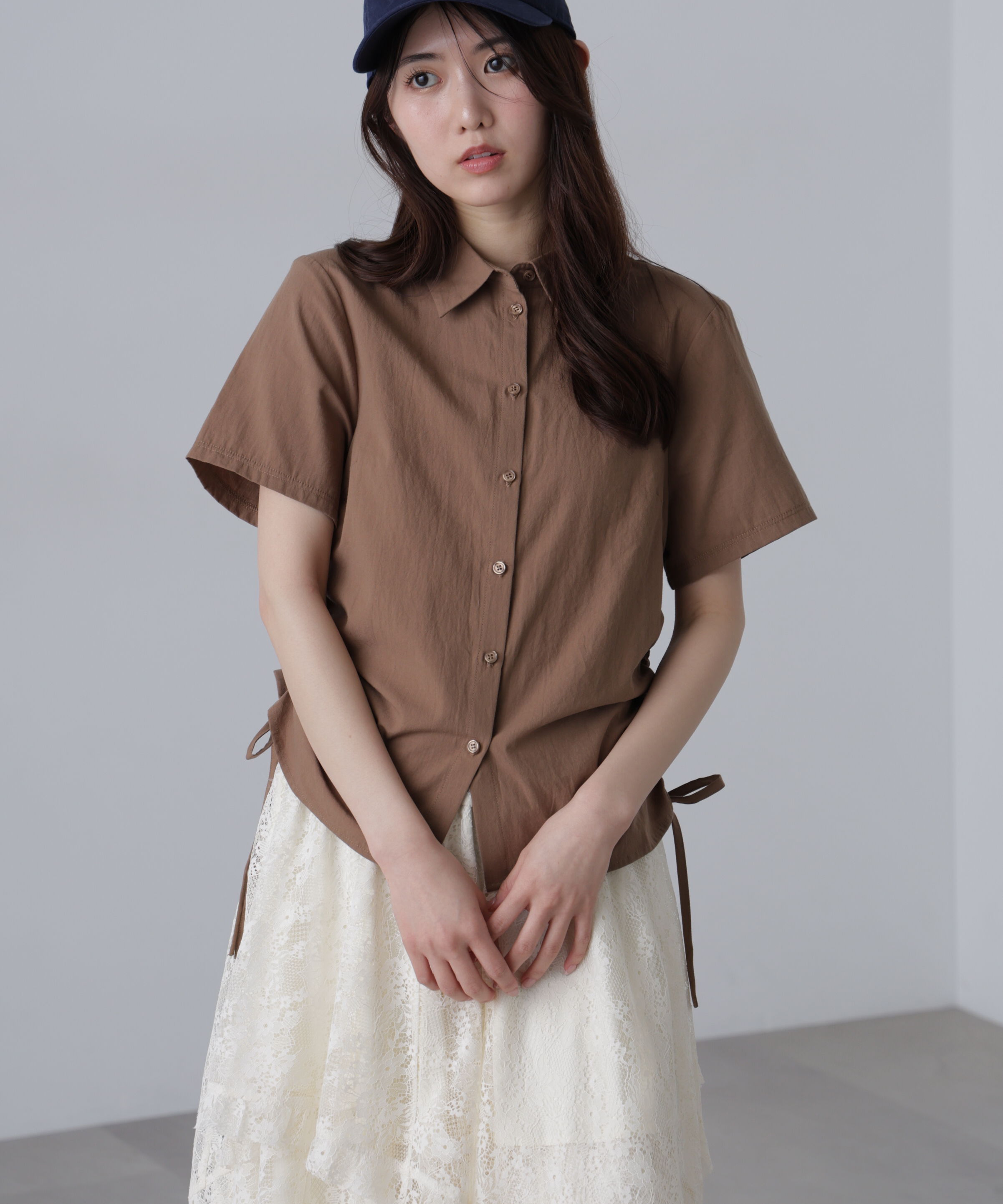  「ドロストチェックシャツ」|シャツ・ブラウス|