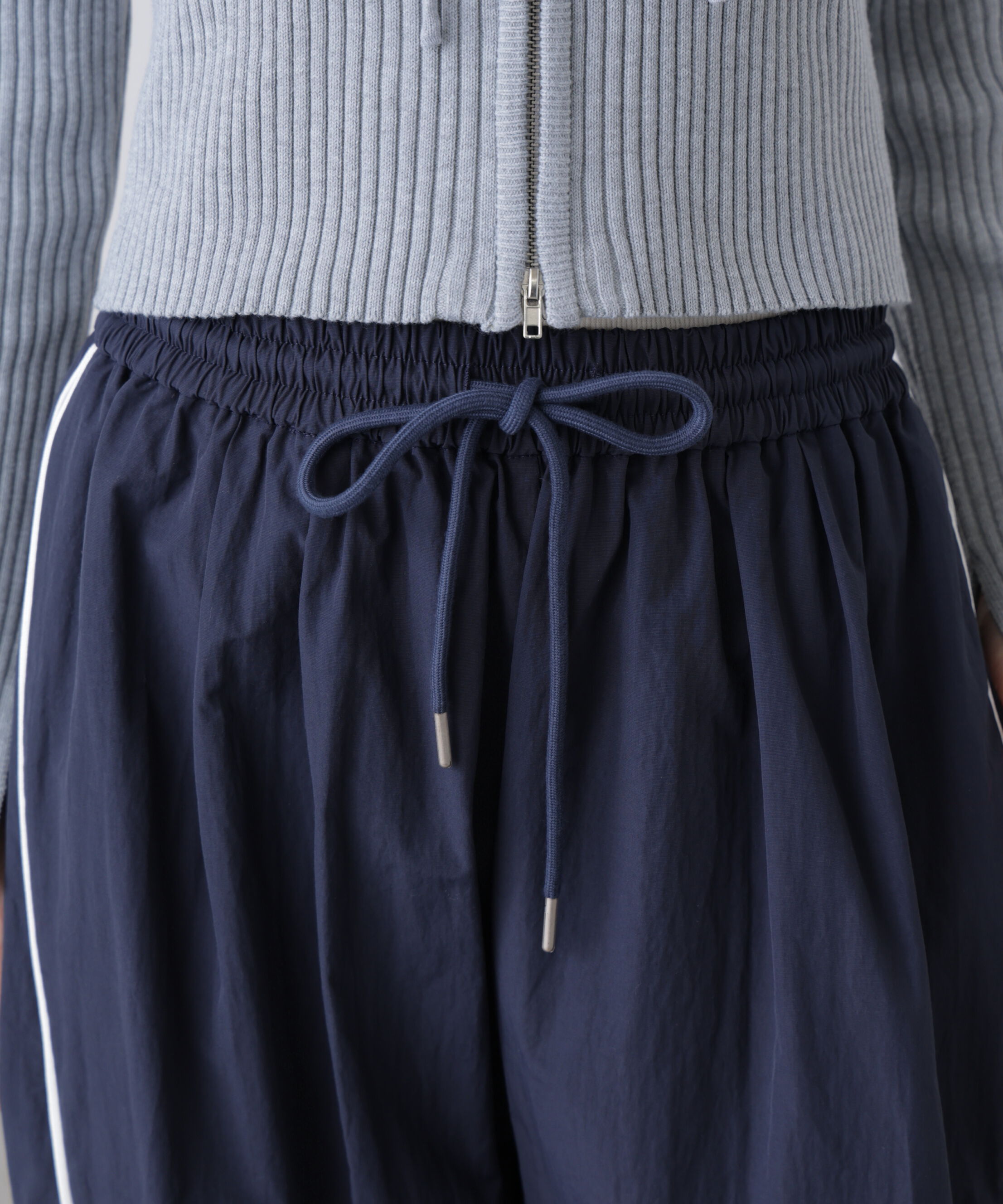  「サイドタック配色ラインナイロンパンツ」|その他|