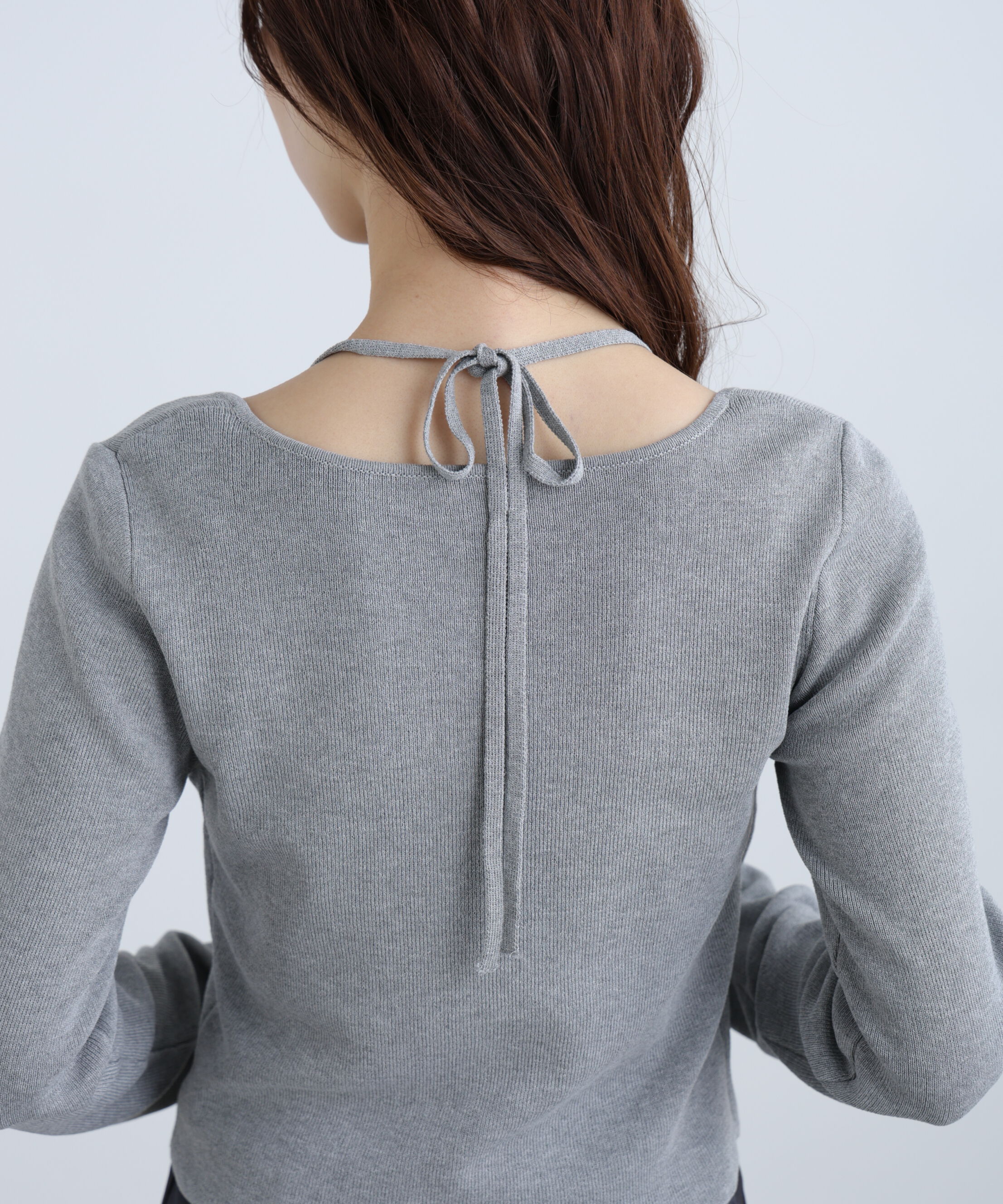  「キャミレイヤードクルーネックニット」|ニット・セーター|