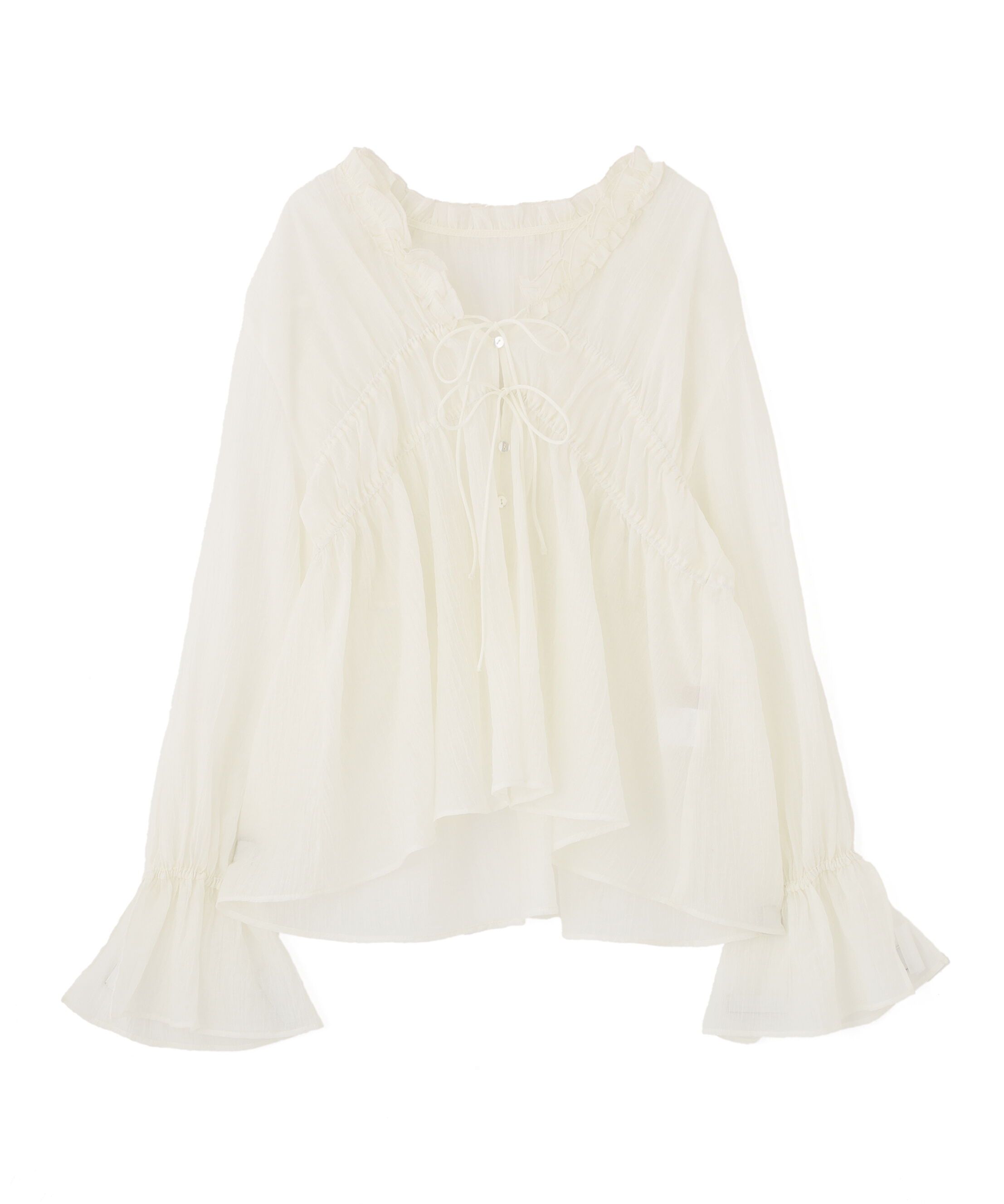  「シャーリングドロストブラウス」|シャツ・ブラウス|