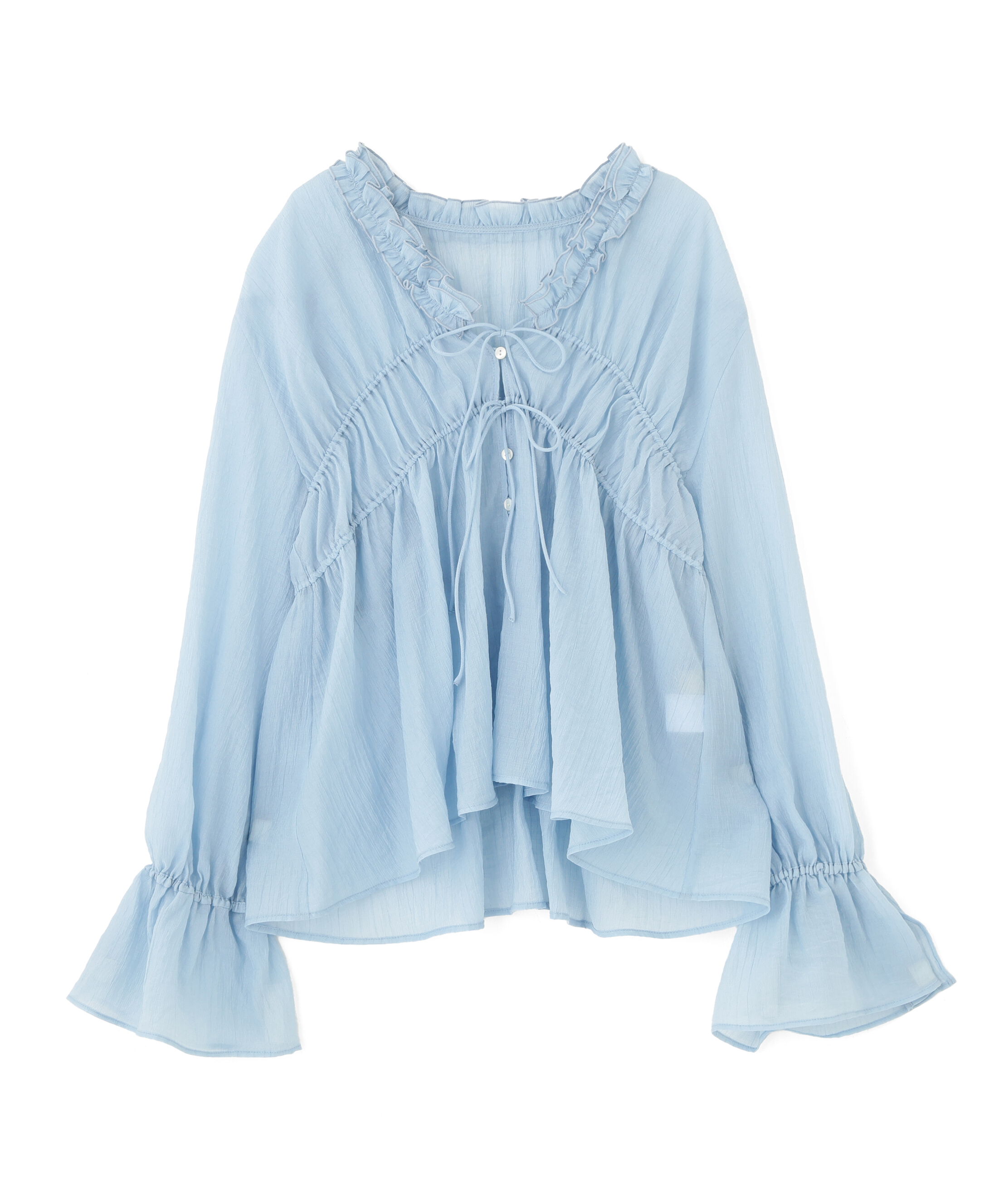  「シャーリングドロストブラウス」|シャツ・ブラウス|