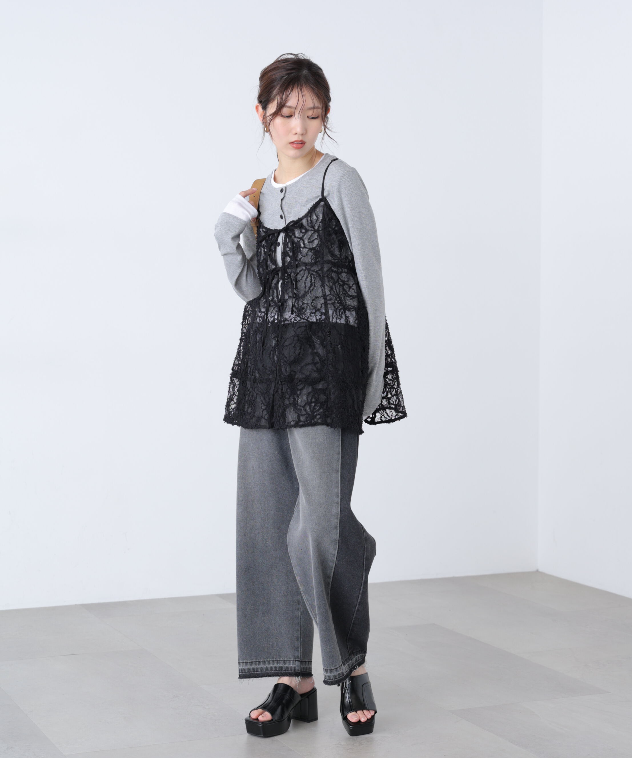  「レースキャミチュニック」|シャツ・ブラウス|