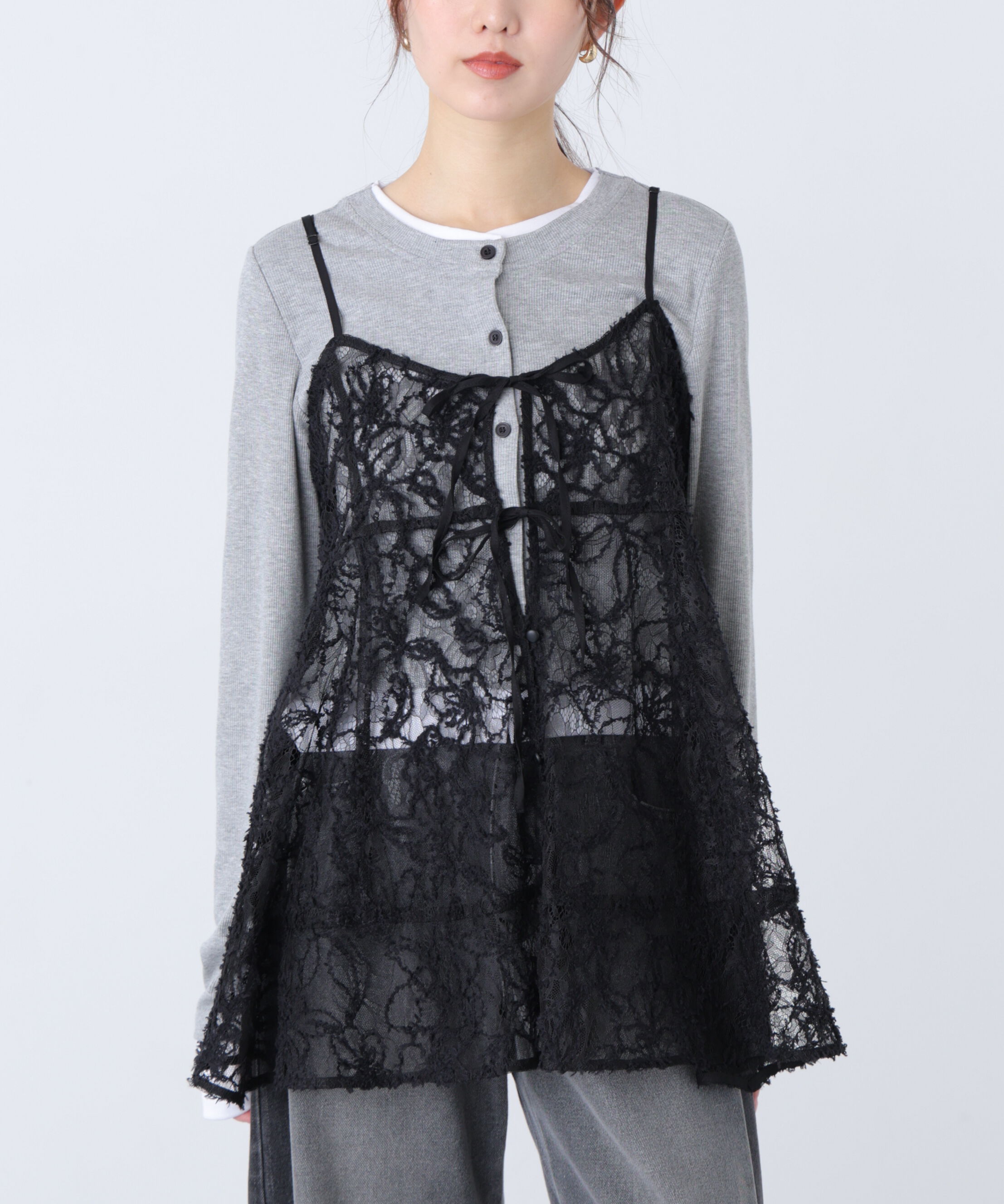  「レースキャミチュニック」|シャツ・ブラウス|