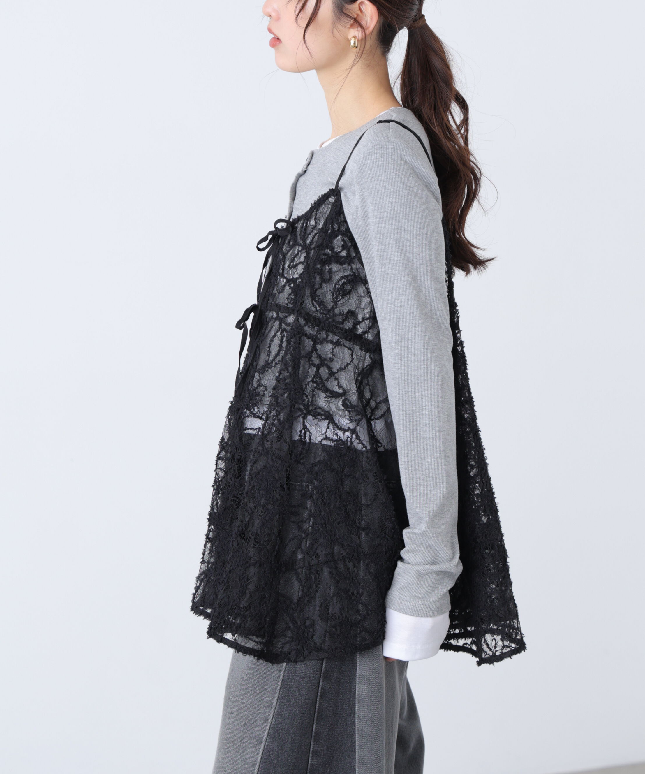  「レースキャミチュニック」|シャツ・ブラウス|