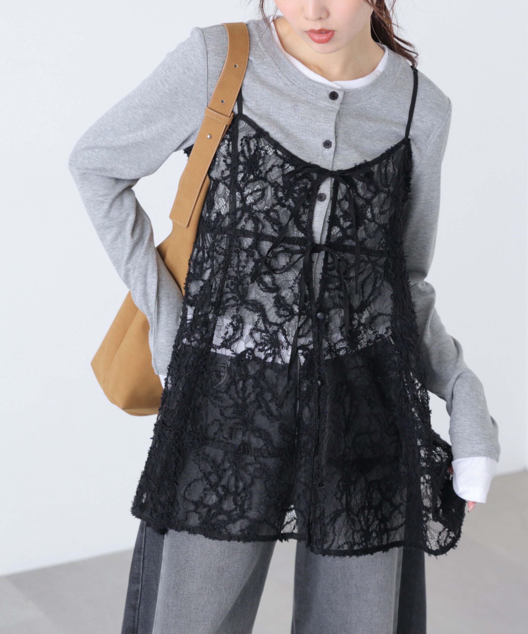  「レースキャミチュニック」|シャツ・ブラウス|