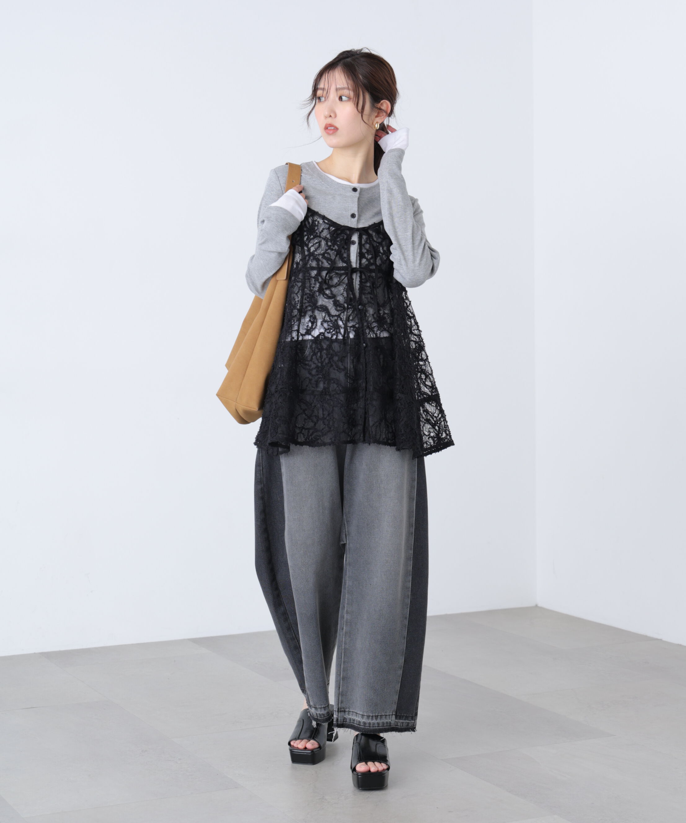  「レースキャミチュニック」|シャツ・ブラウス|