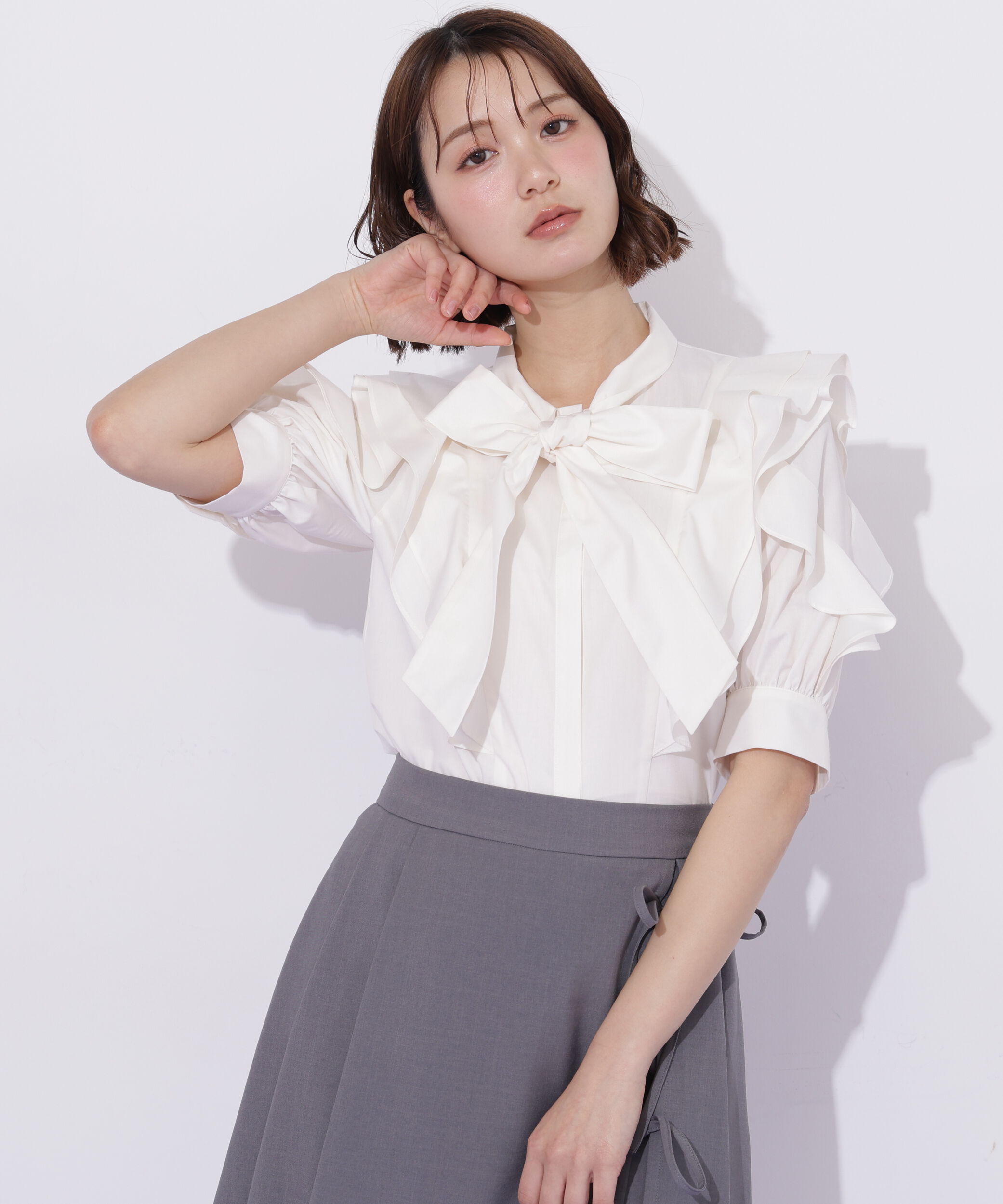  「ビッグボウタイブラウス」|シャツ・ブラウス|